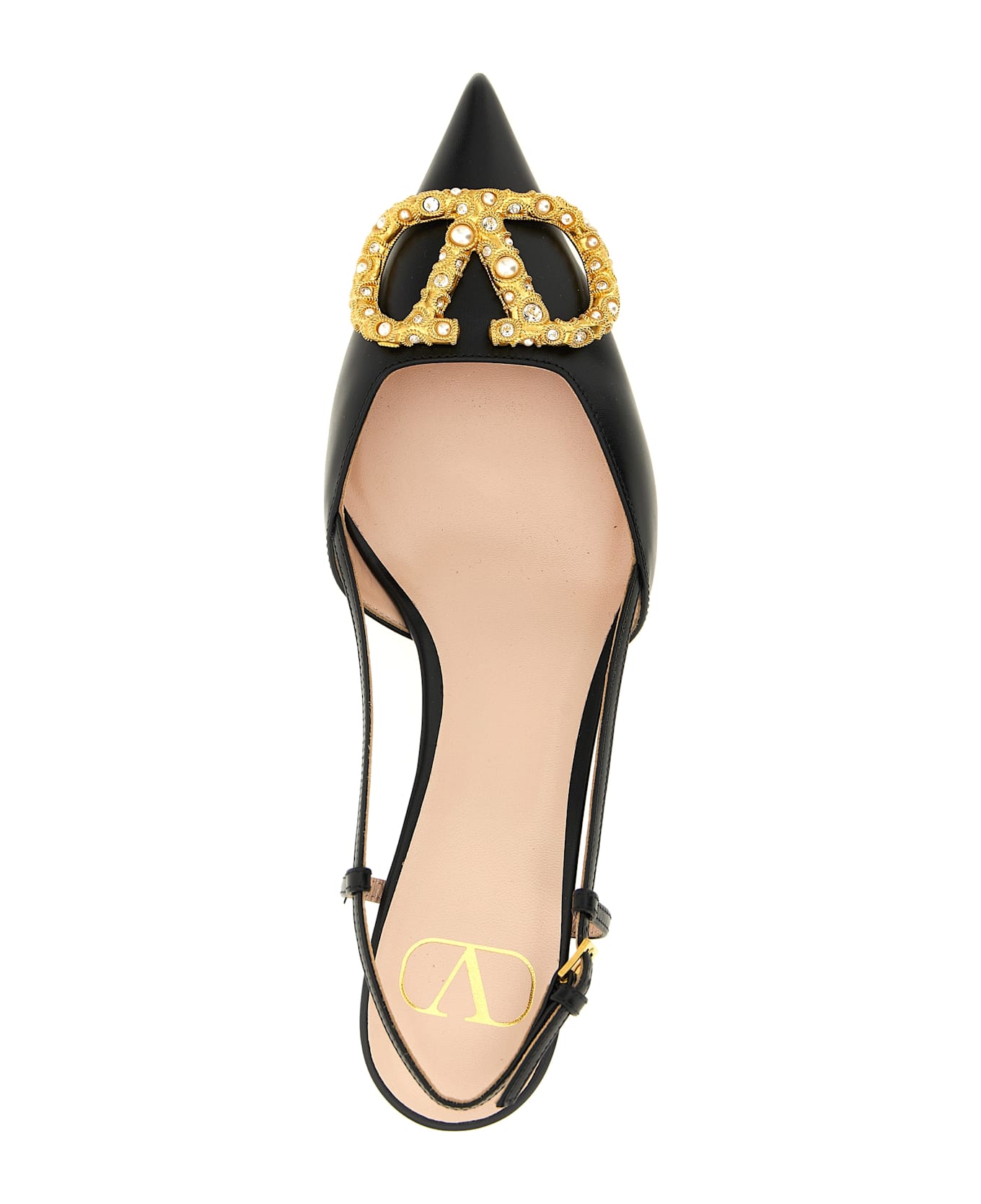 Valentino Garavani Slingback Valentino Garavani Vlogo Signature - Black  