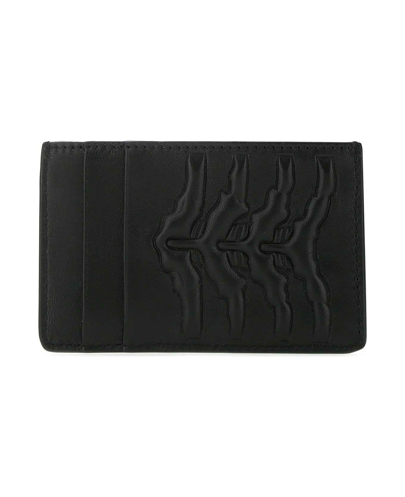 Alexander McQueen Black Nappa Leather Card Holder - 1000
