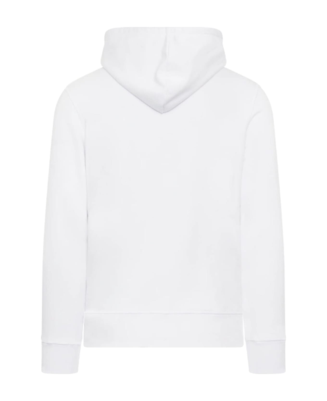 Alexander McQueen Cotton Logo Hooded Sweatshirt - White フリース