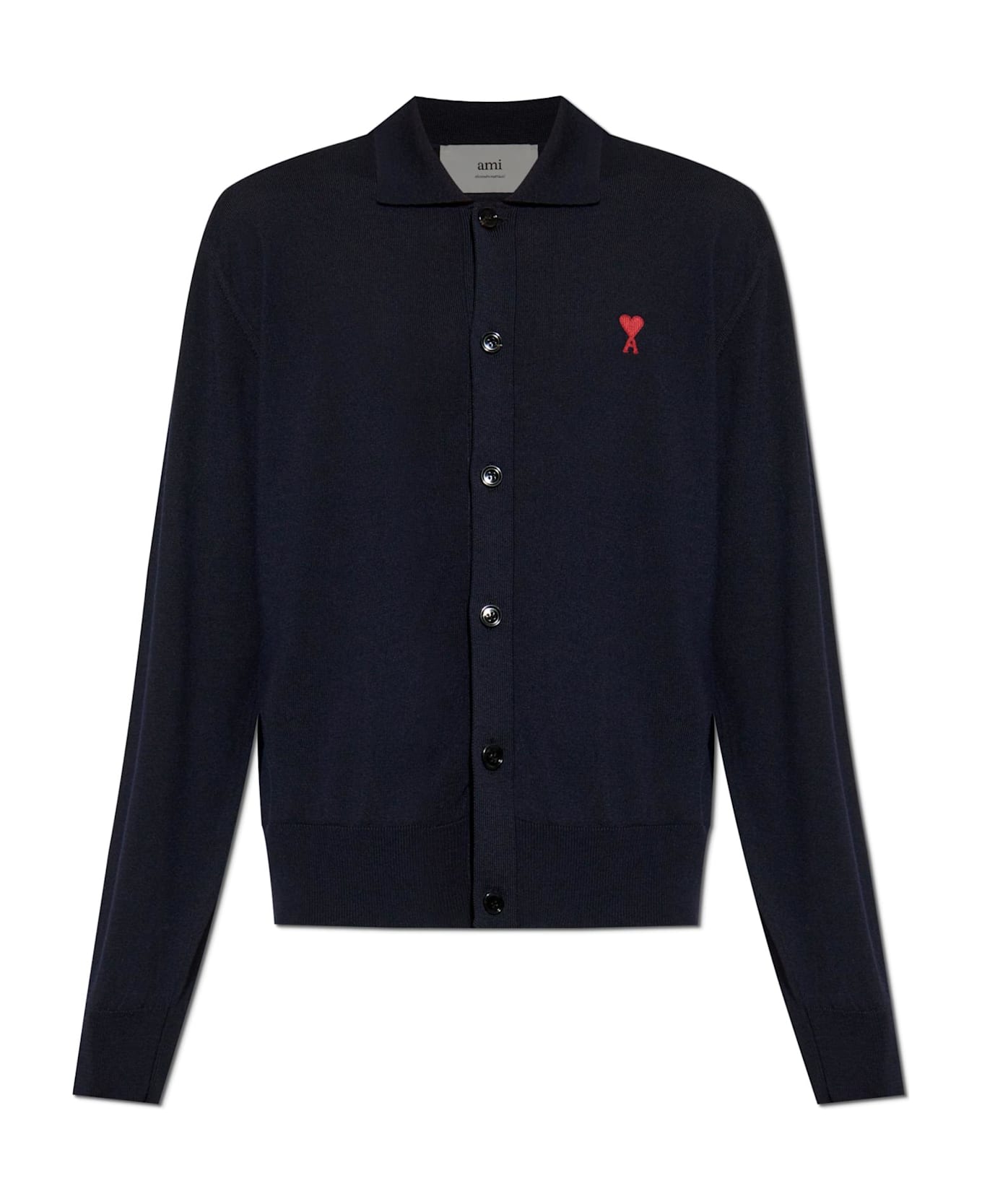 Ami Alexandre Mattiussi Cardigan With Logo - BLUE