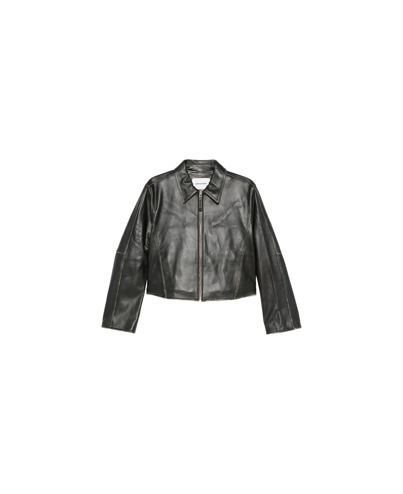 Low Classic Leather Outerwear - BLACK
