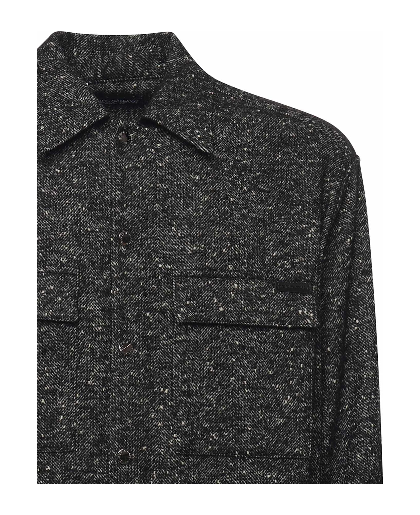 Dolce 
Gabbana Oversized Wool Blend Shirt - FANTASIA (NON STAMPA