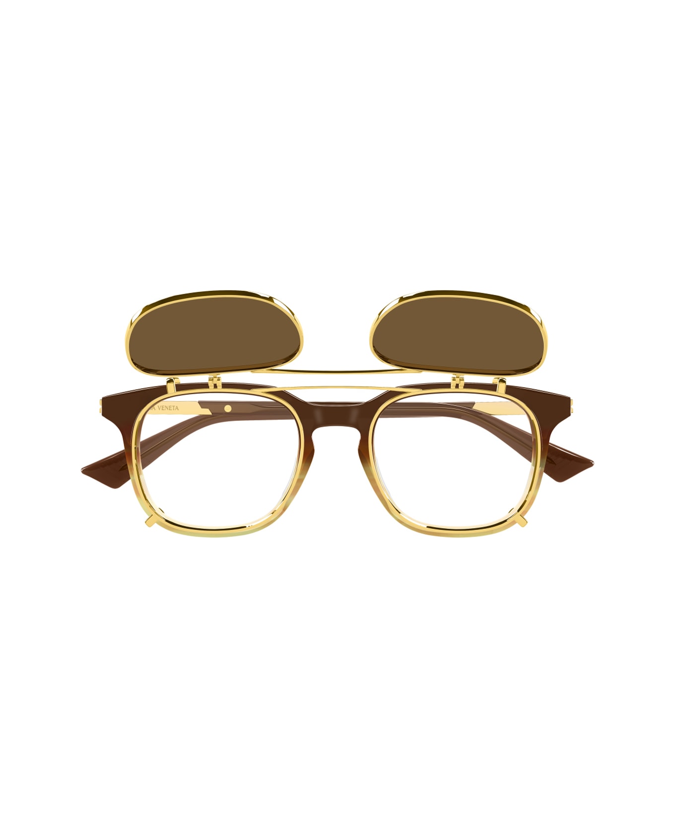 Bottega Veneta Eyewear Bottega Veneta Bv1429s Linea Ribbon 002 Brown Glasses - Marrone