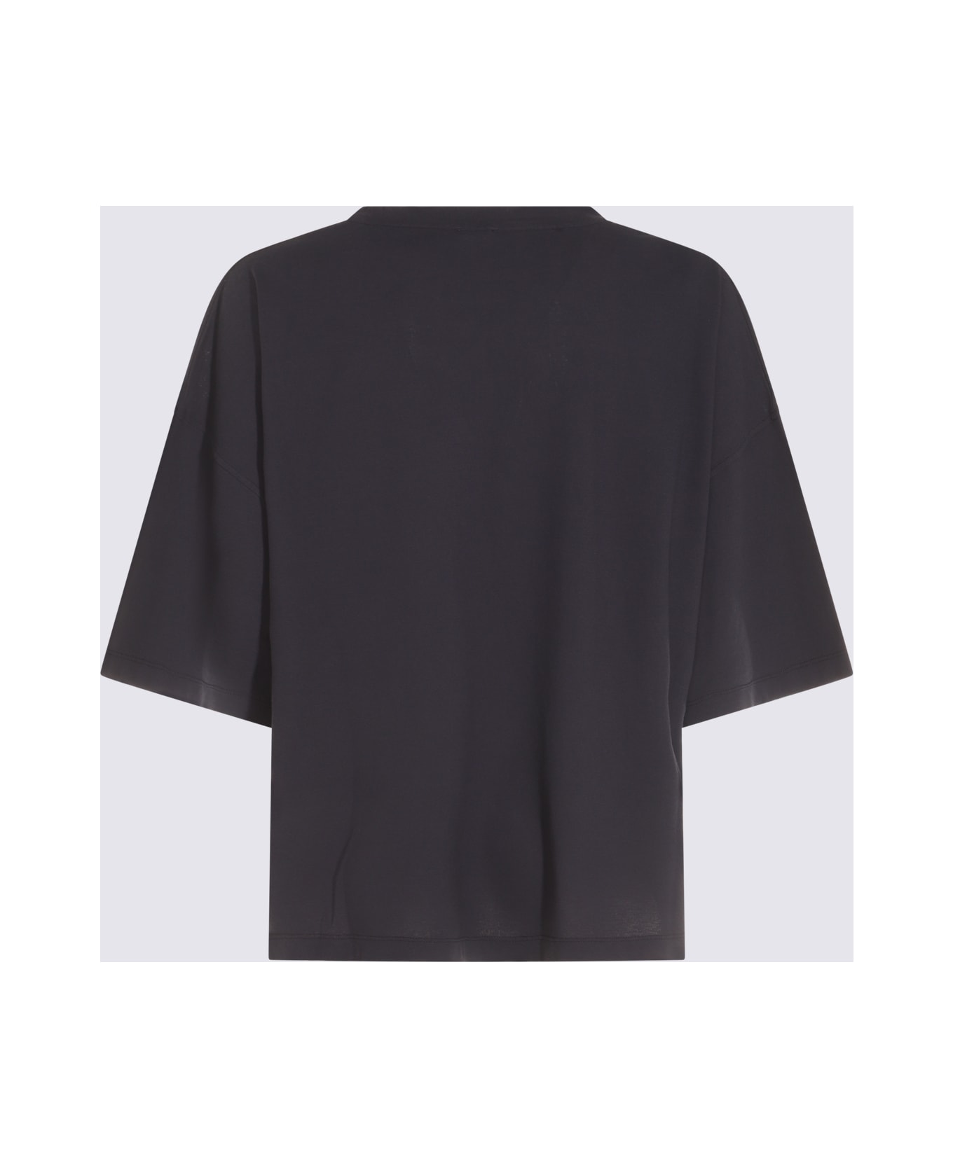 Malo Black Cotton T-shirt