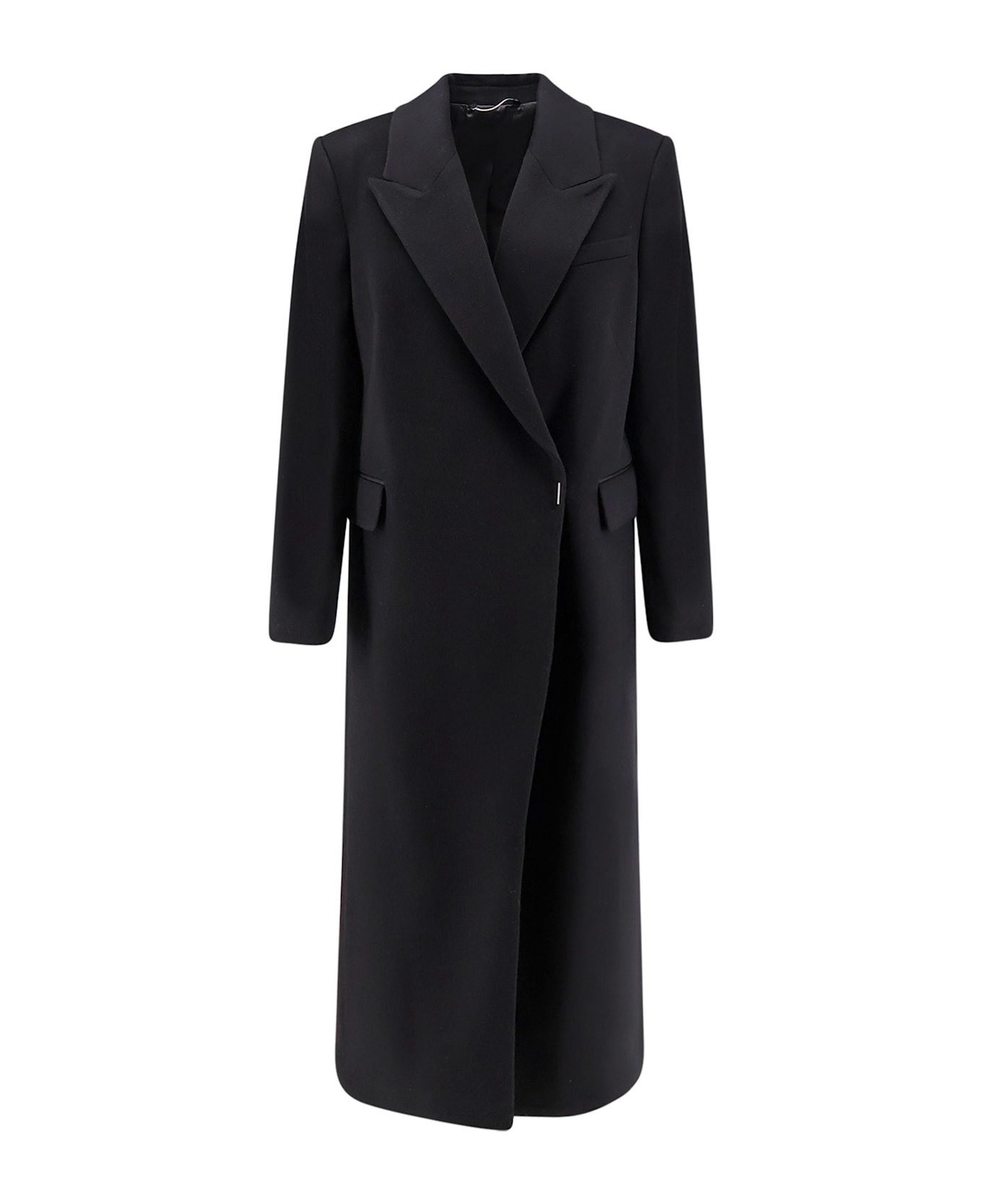Hugo Boss Callafy Cashmere Long Coat - Black