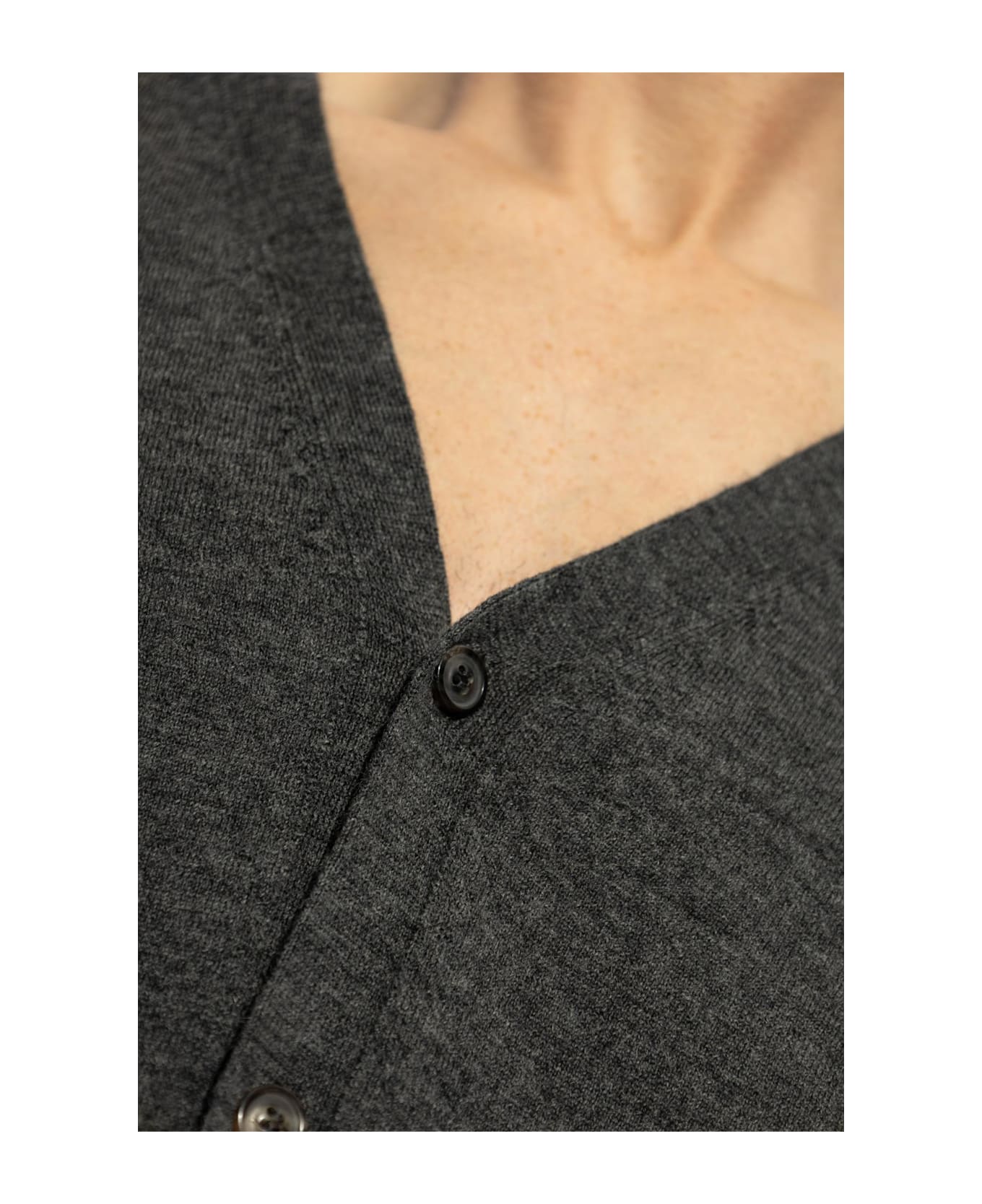 Maison Margiela Wool Cardigan - GREY