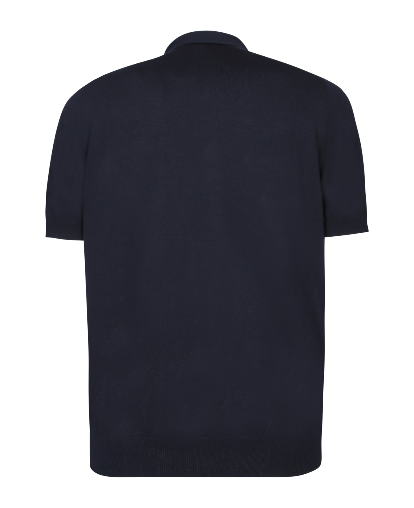 Lardini Check Blue Polo Shirt - Blue