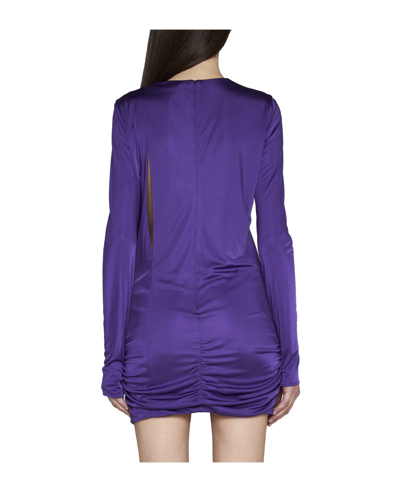 Versace Jersey Mini Dress - Bright Dark Orchid