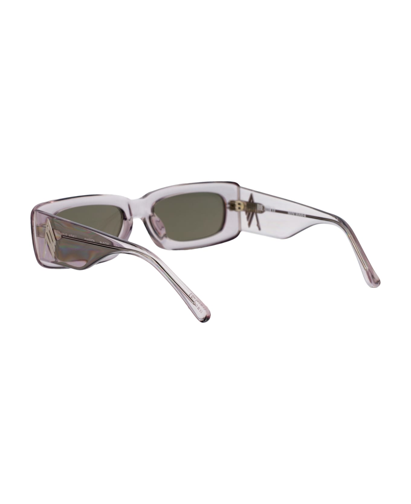 The Attico Mini Marfa Sunglasses - SMOKE/SILVER/BROWN