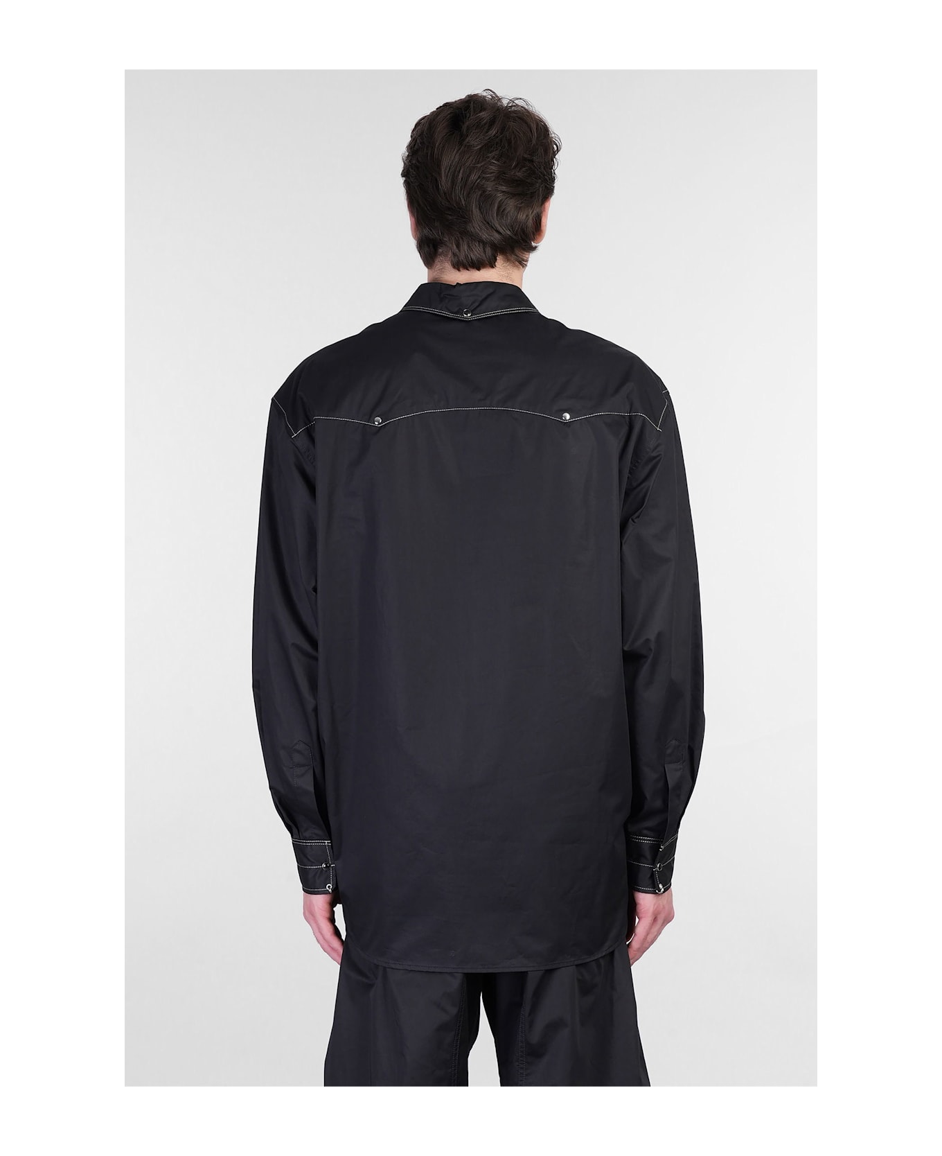 Lemaire Shirt In Black Cotton - black
