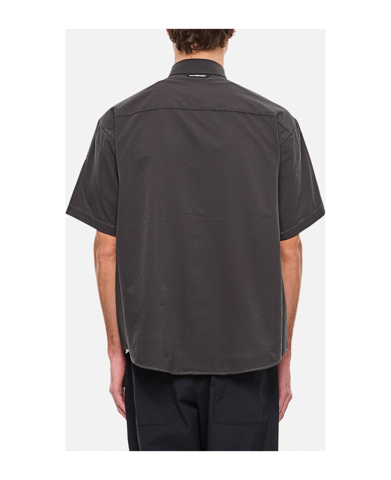 And Wander Short Sleeve Shirt - Grey