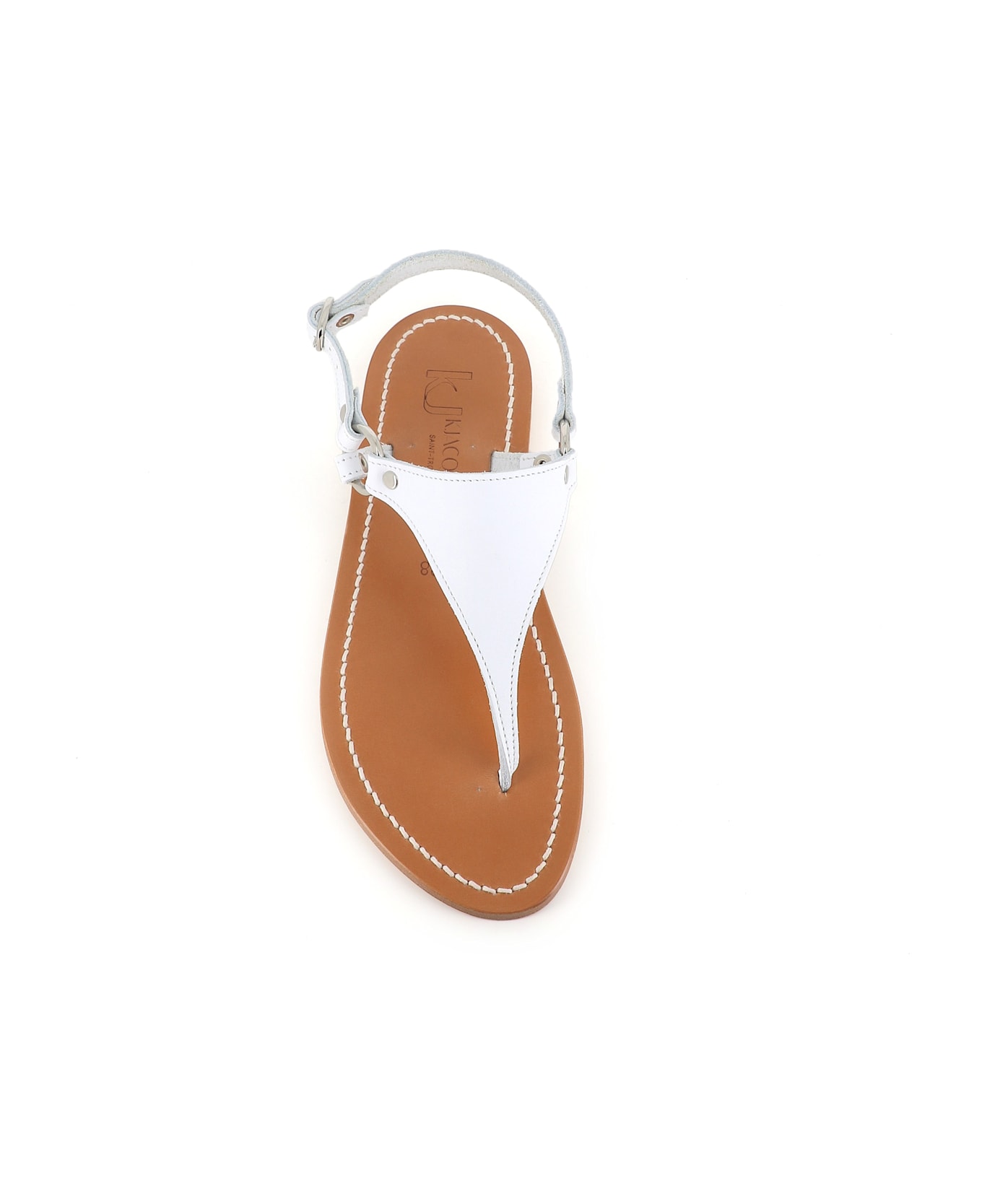 K.Jacques Flip-flop Dionysos Flat - Bianca 