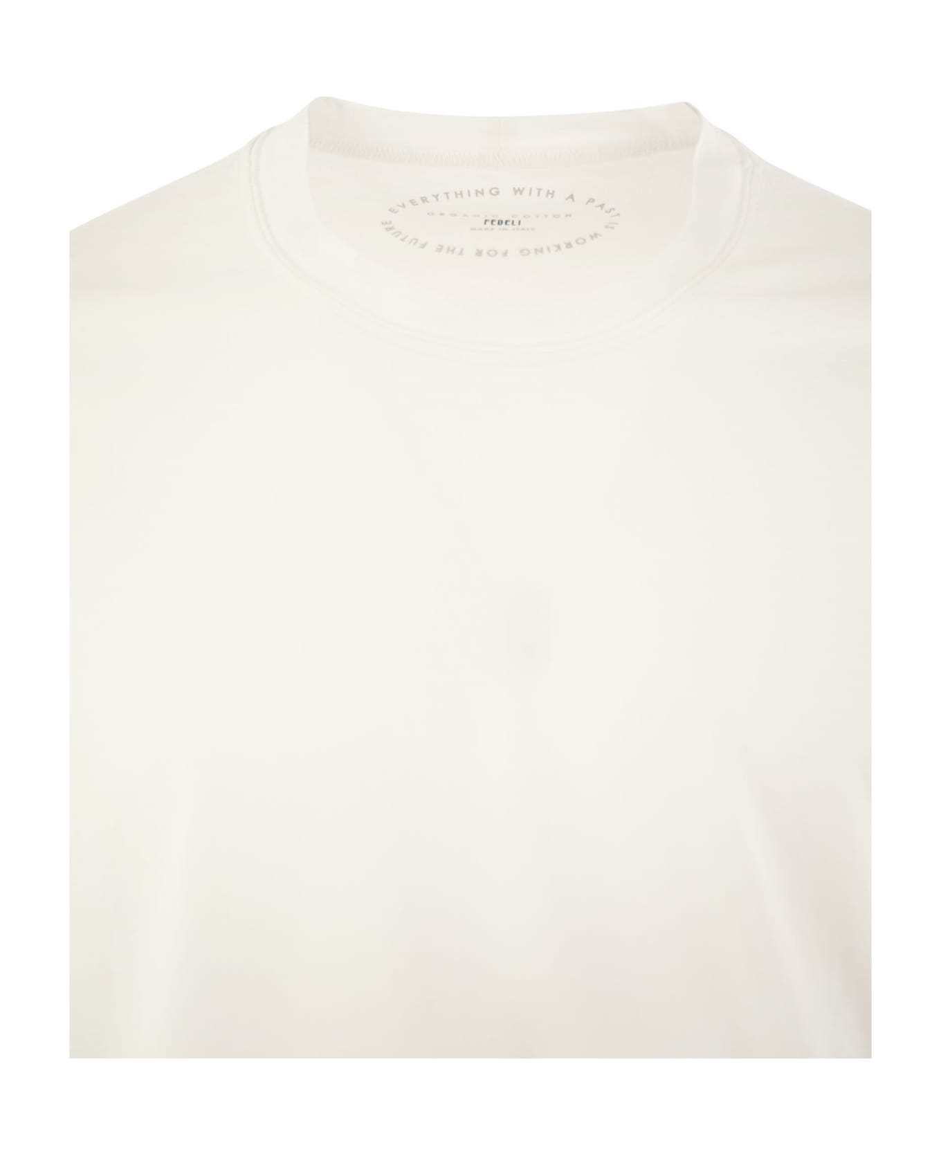 Fedeli Long-sleeved Cotton T-shirt - White