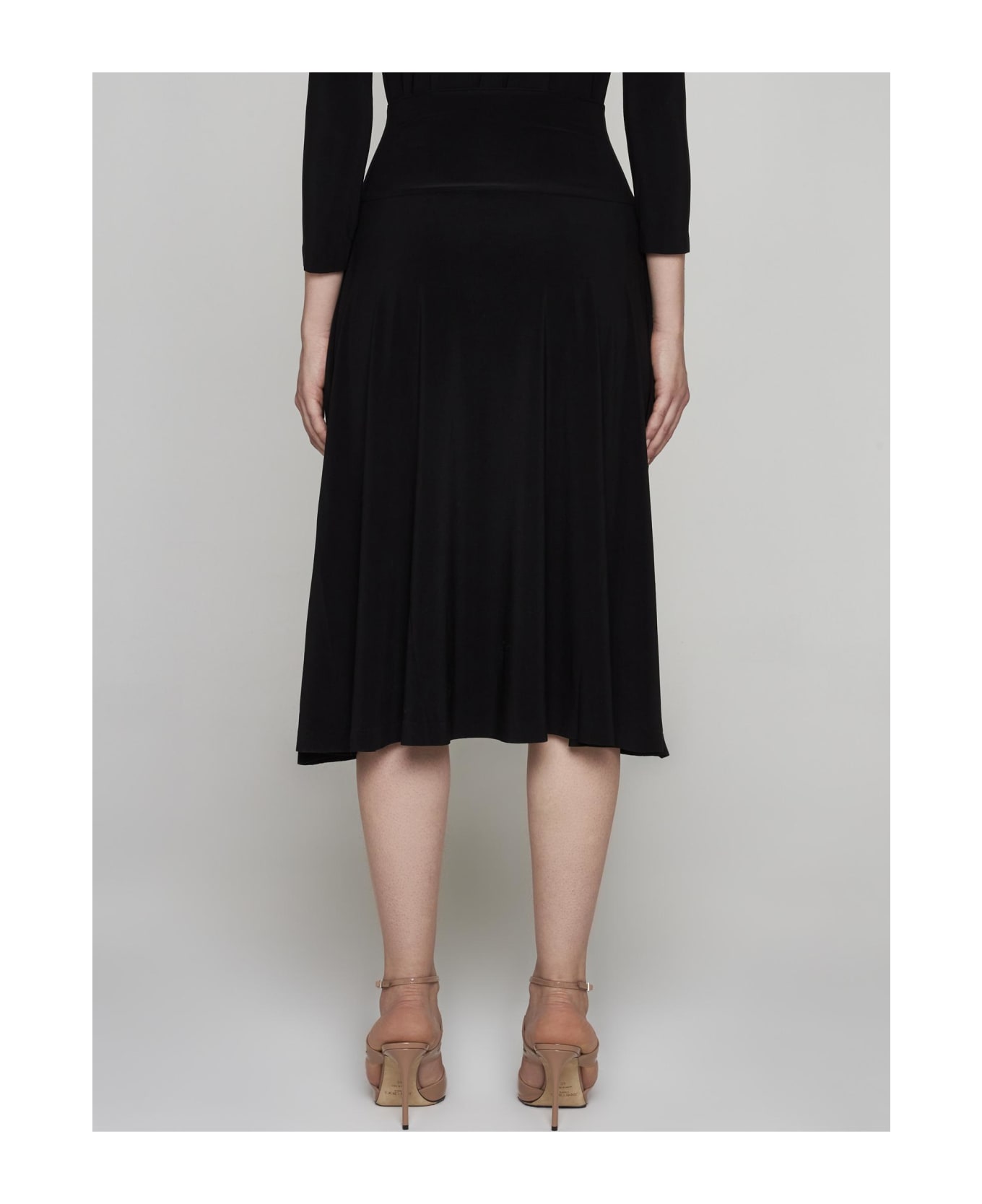 Norma Kamali Jersey Skirt - Black