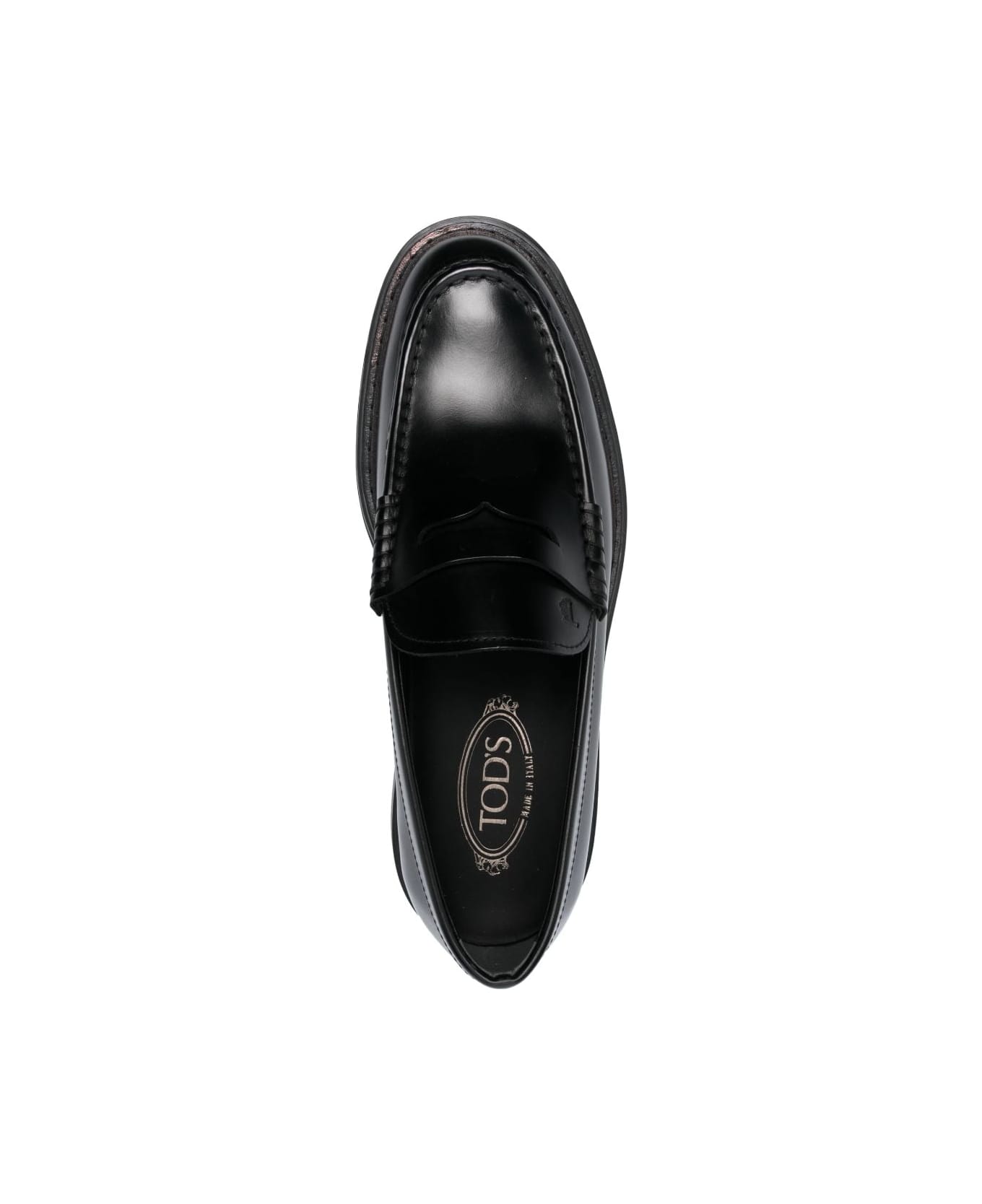 Tod's Logo Slip-on Derby Shoes - Black