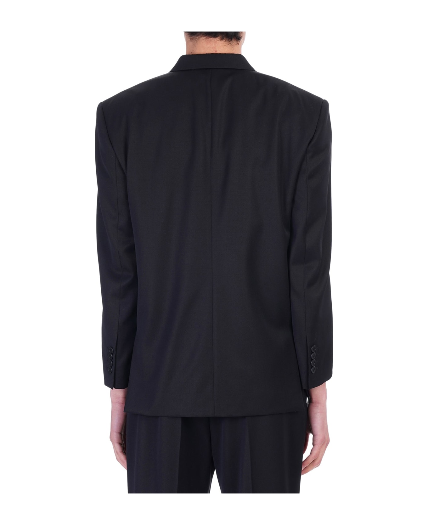 Balenciaga Double-breasted Blazer - Black コート