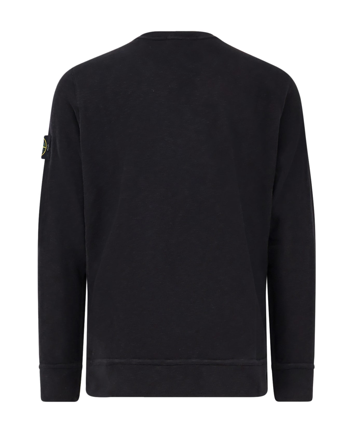 Stone Island Cotton Sweater - BLACK