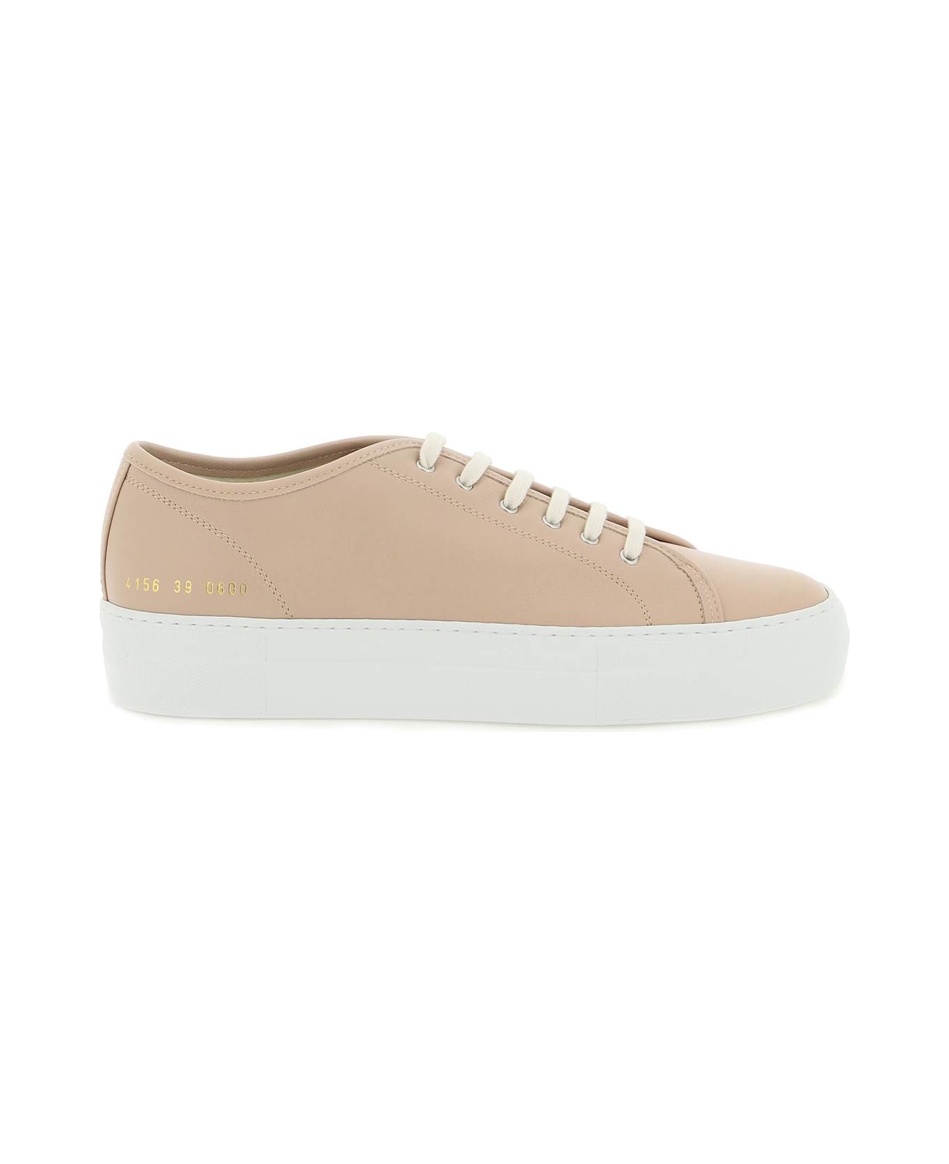 Common Projects Leather Tournament Low Super Sneakers - NUDE (Pink)