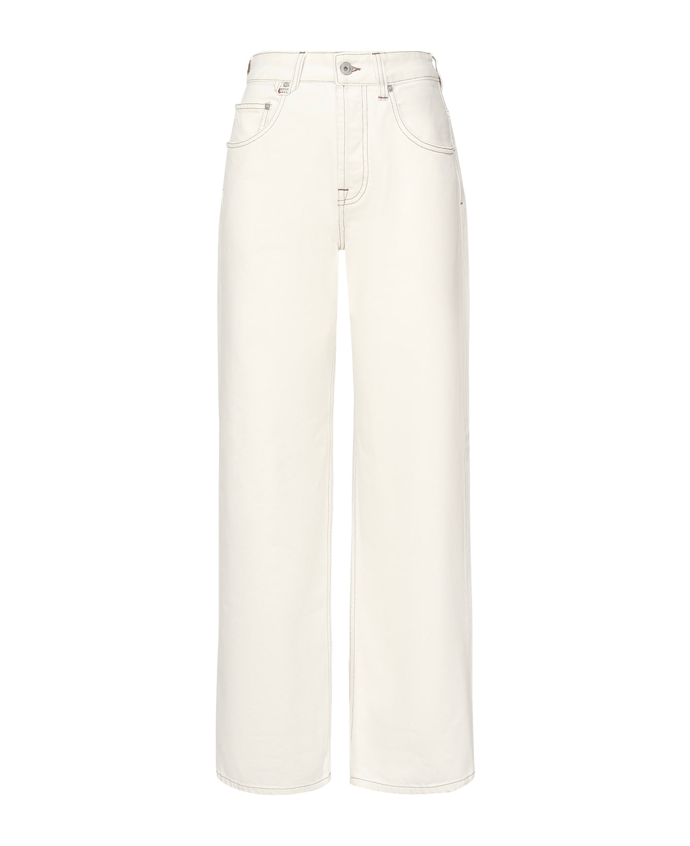 Jacquemus Le De Nîmes Large Jeans - OFF-WHITE/TABAC