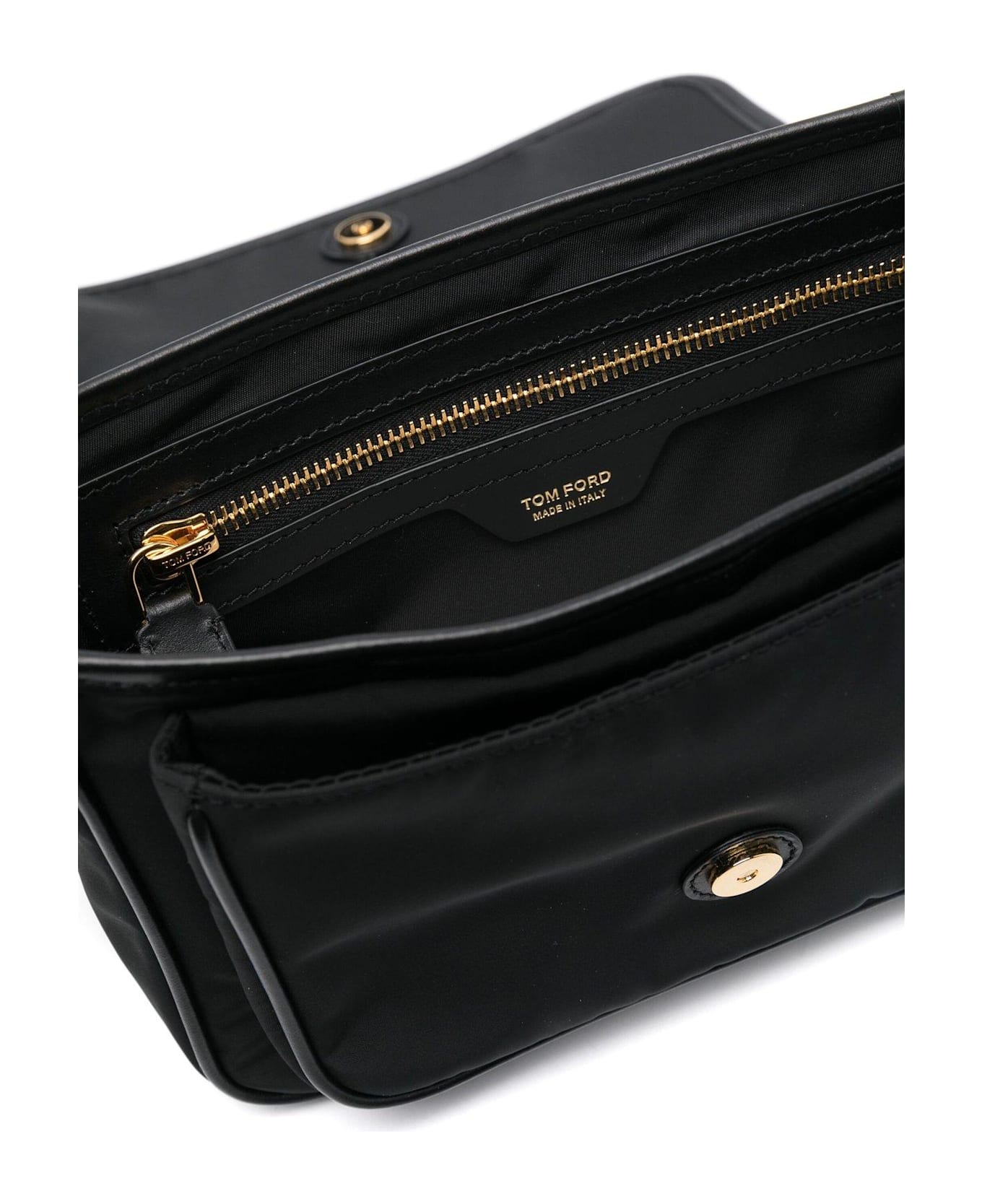 Tom Ford Flap Messenger Bag - BLACK