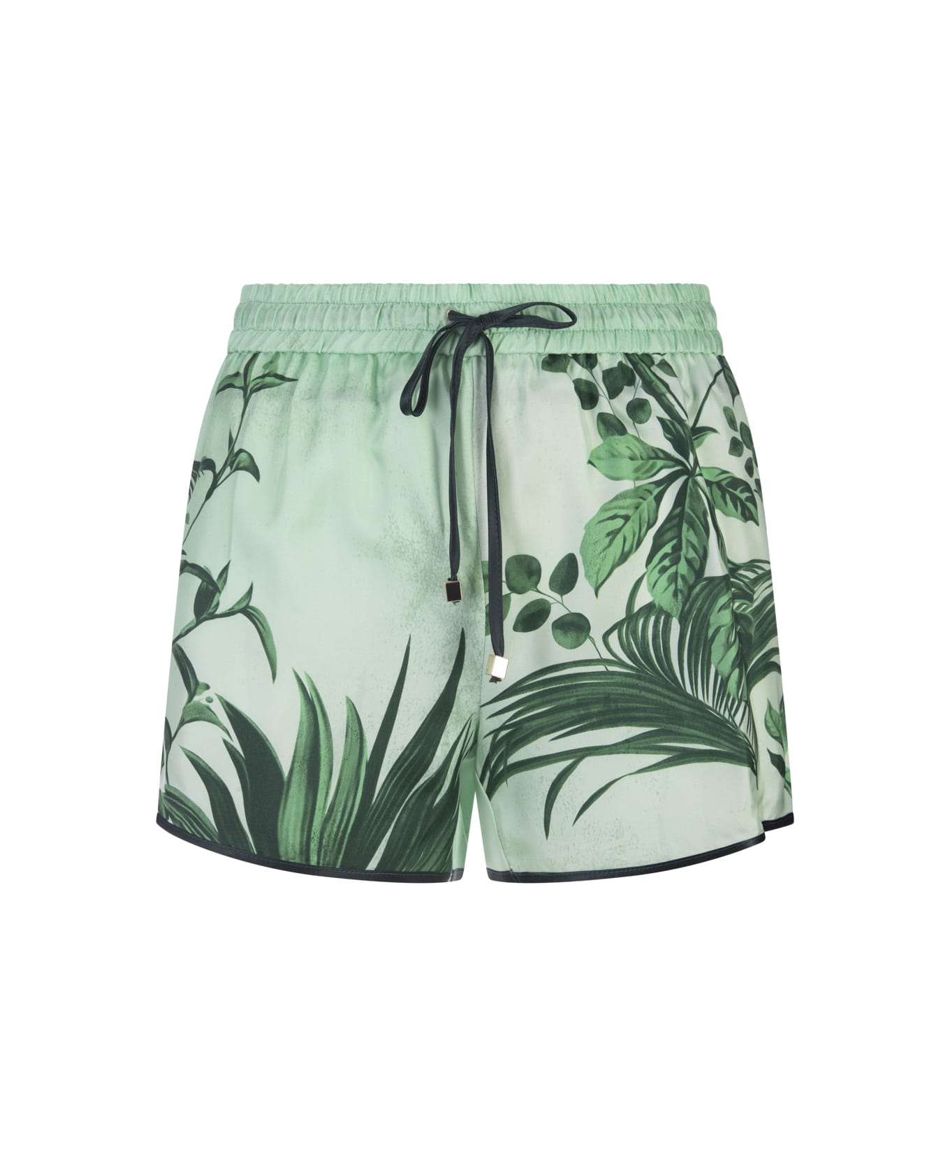 For Restless Sleepers Flowers Green Alie Shorts - Green