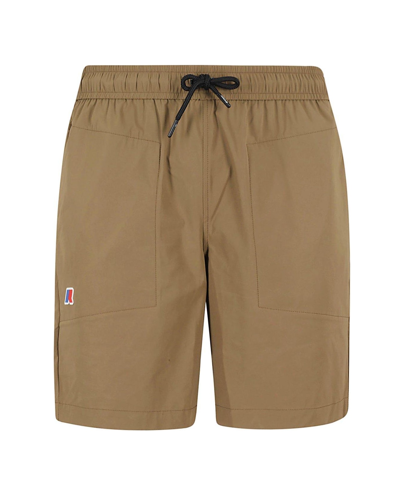 K-Way Elasticated Drawstring Waistband Shorts - Brown Corda