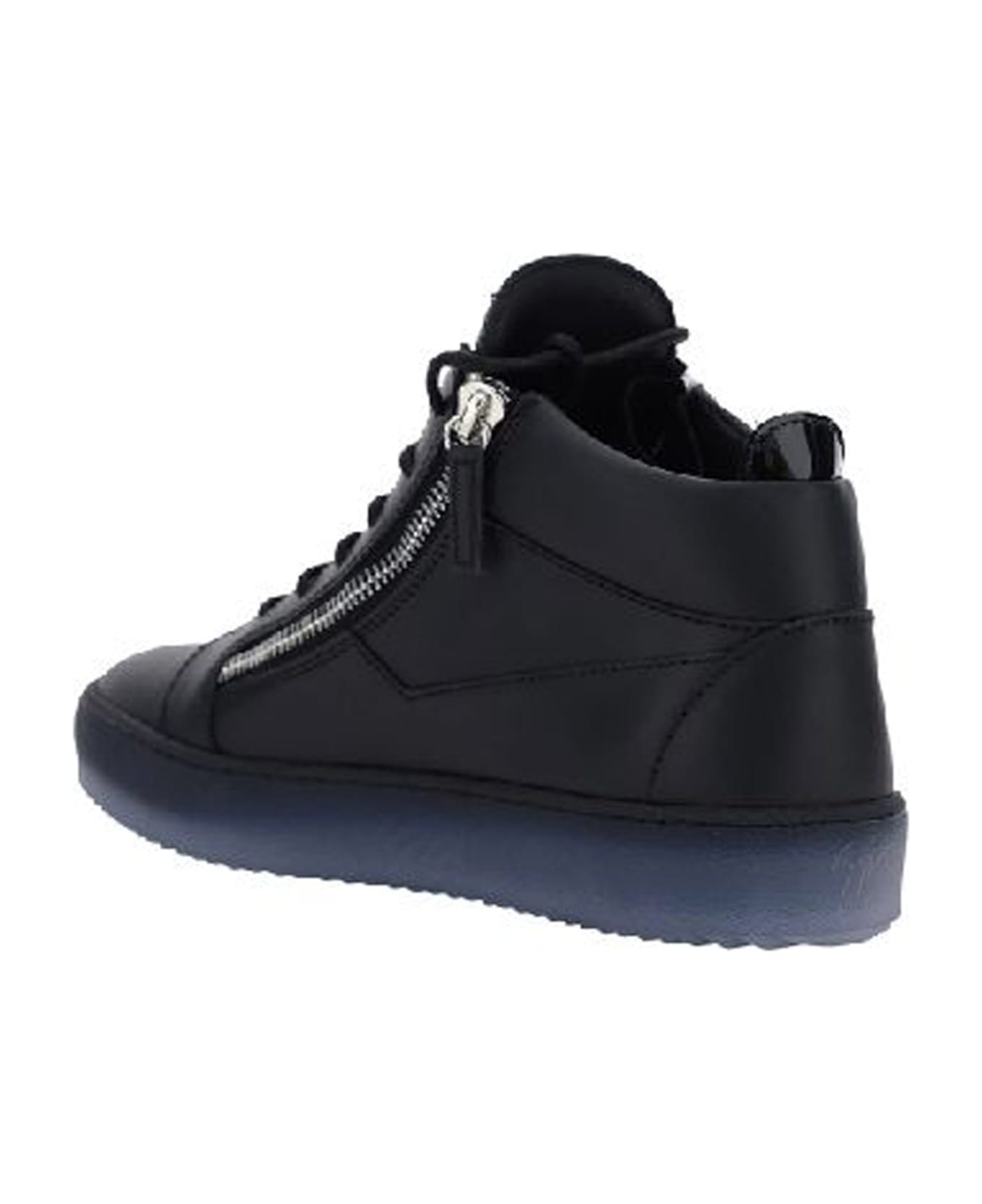 Giuseppe Zanotti Leather Sneakers - Black スニーカー