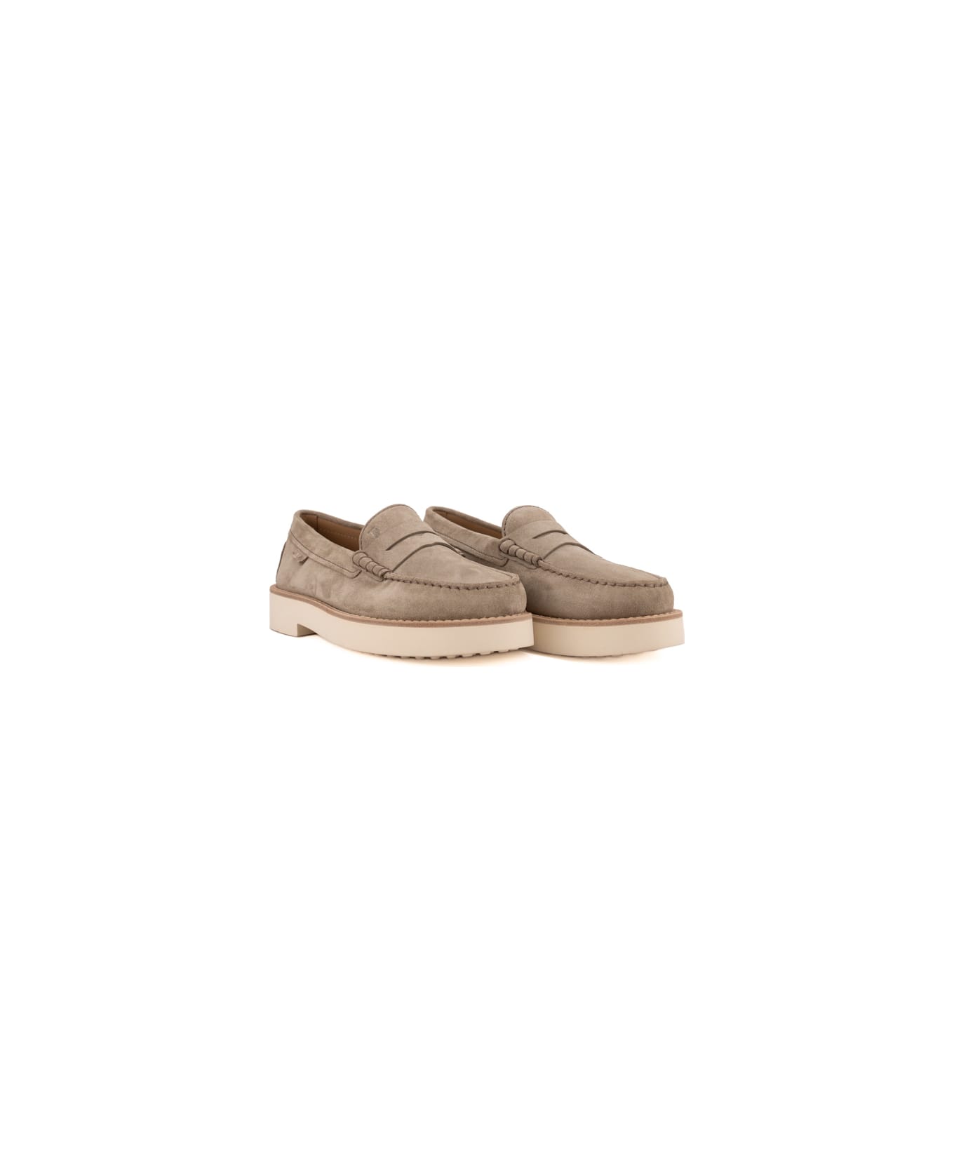 Tod's Suede Moccasins With Rubber Pebbles - TORBA