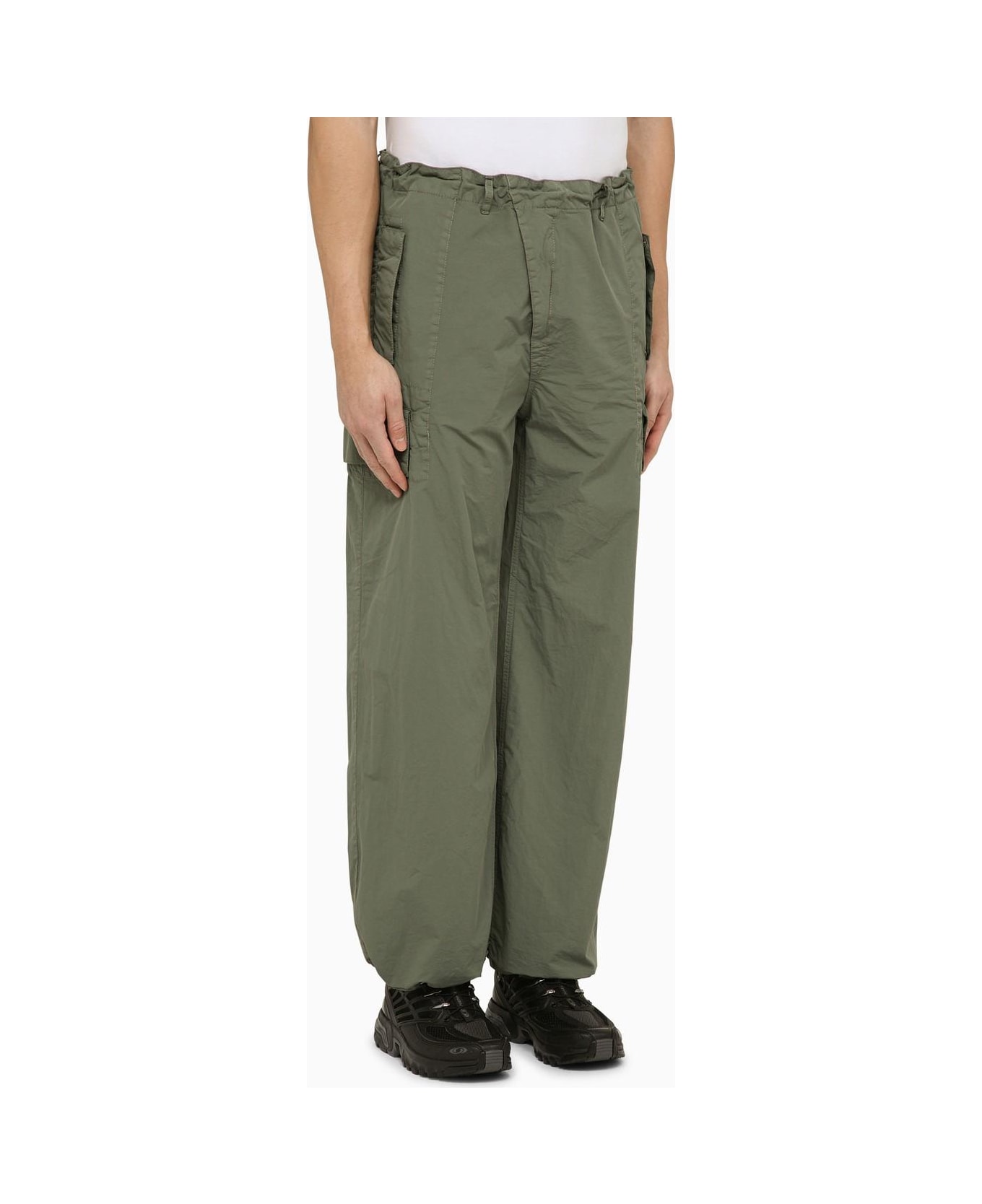 C.P. Company Agave Green Nylon Cargo Trousers - Green