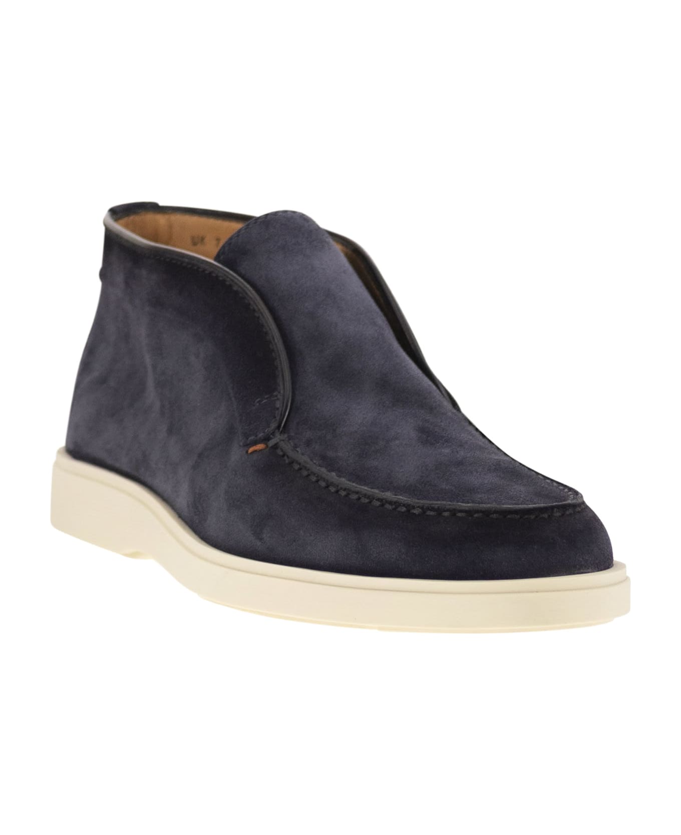 Santoni Suede Desert Boot - Blue