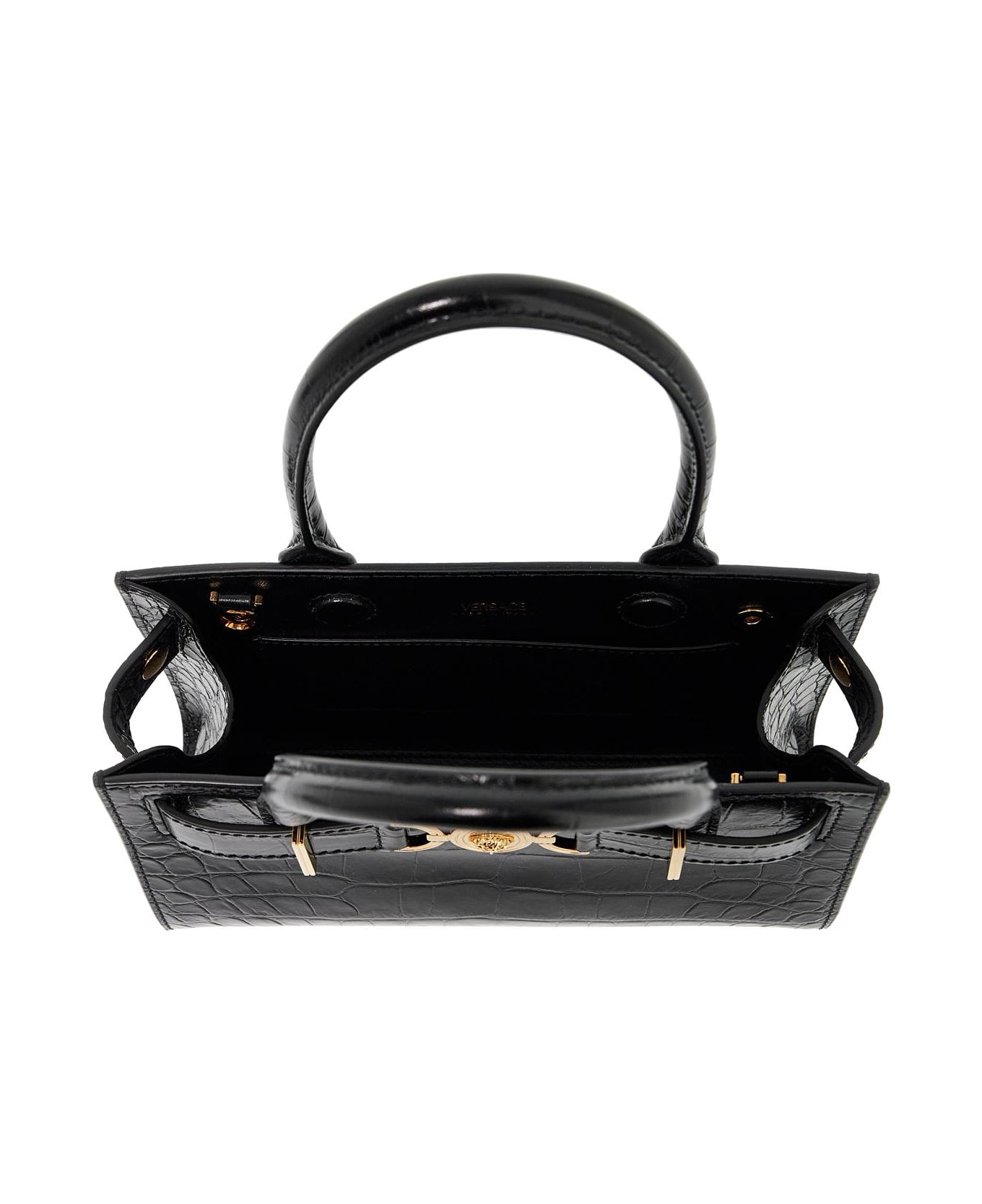 Versace Medusa 
95 Handbag - BLACK-VERSACE GOLD (Black)
