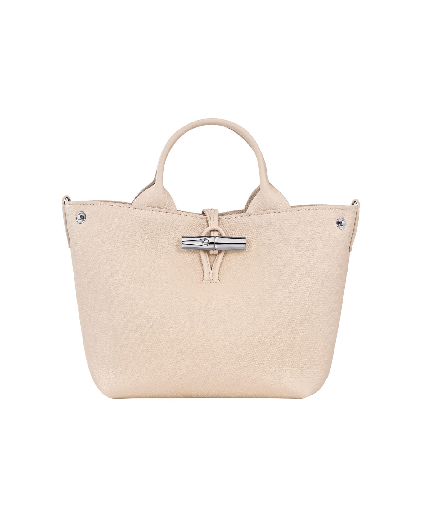 Longchamp 
le Roseau
 Pink Small Handbag With Adjustable And Removable Shoulder Strap In Leather Woman - Pink