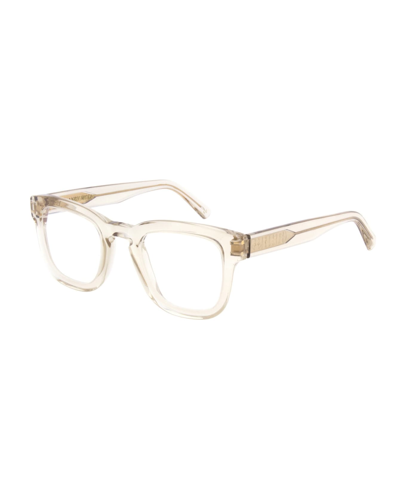 Andy Wolf Aw01 - Beige / Gold Glasses - transparent beige