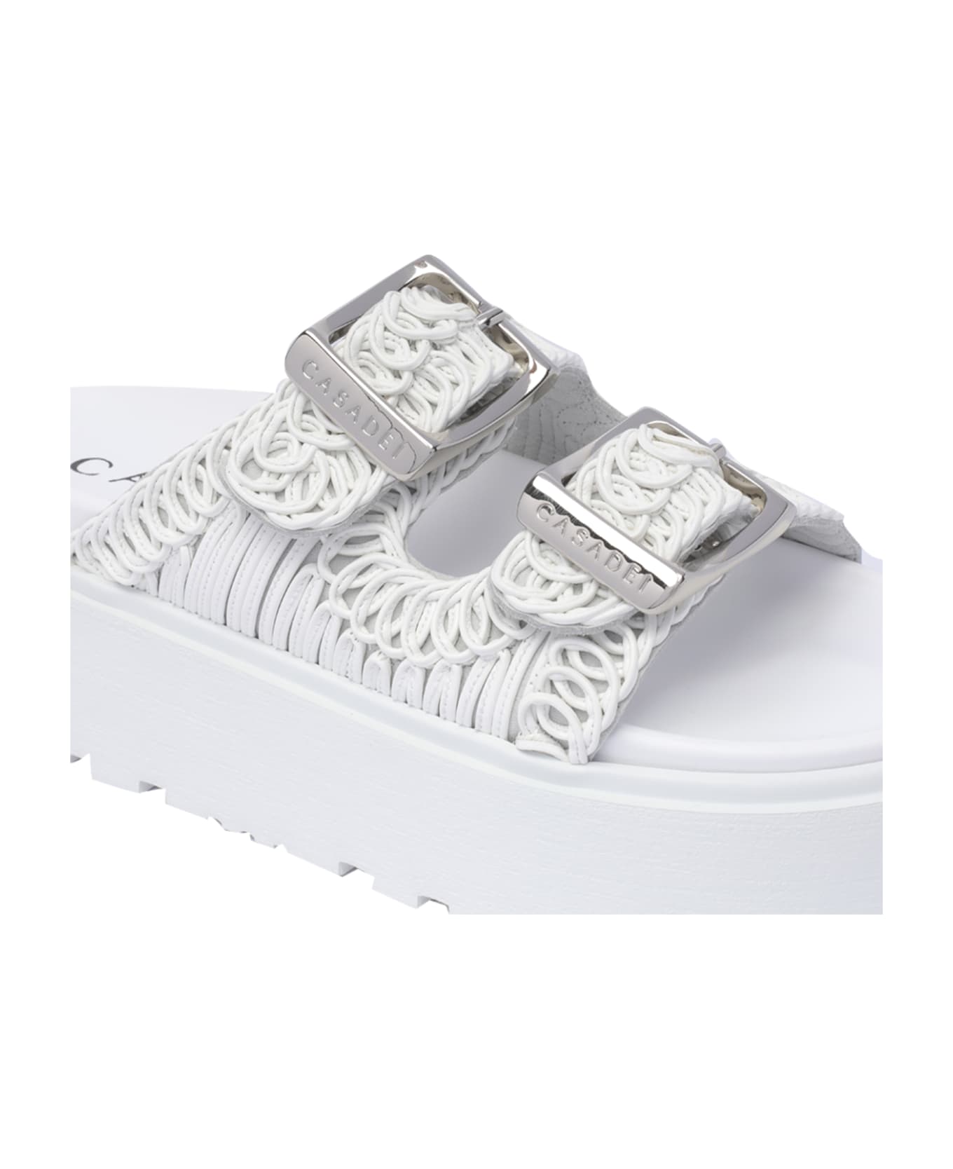Casadei Birky Platform Sandals - White
