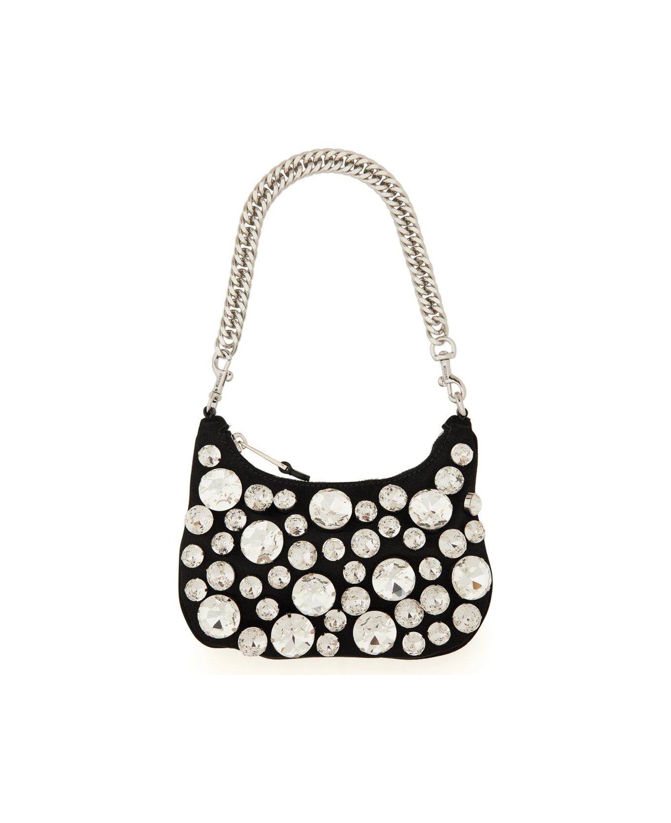 Moschino Bag With Chain - BLACK