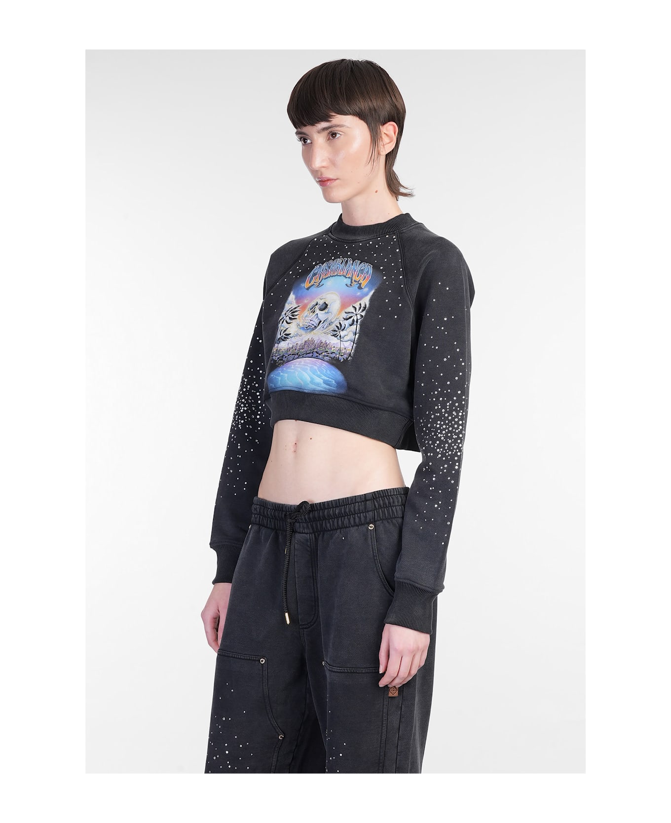 Casablanca Sweatshirt In Black Cotton - black