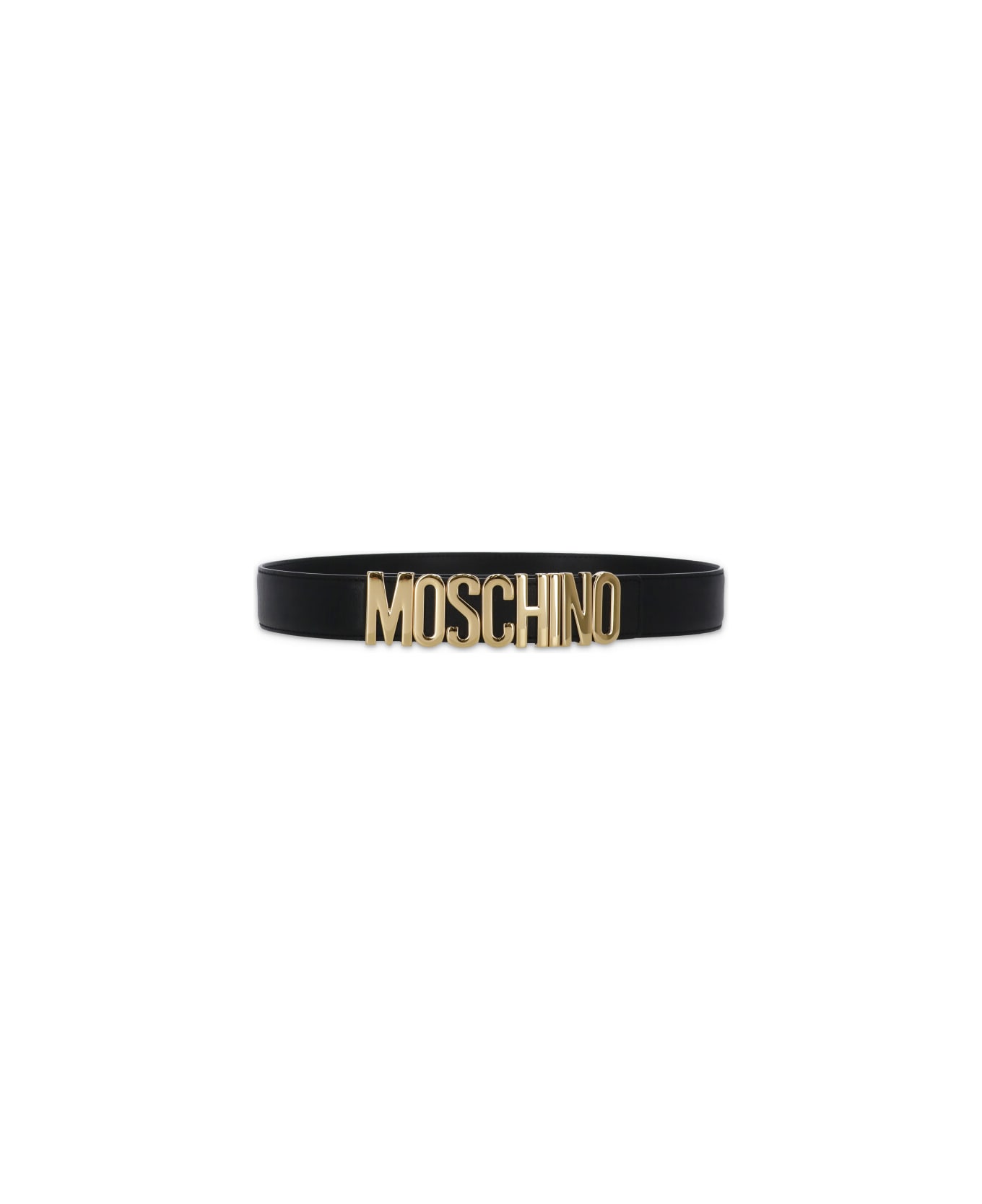 gitaar Artefact Haan Moschino Logo Leather Belt | italist