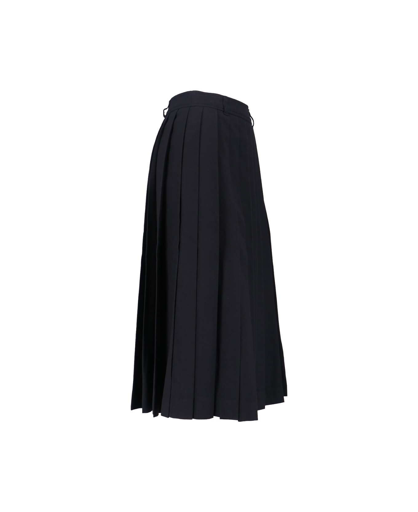 Dunst Wool Blend Midi Skirt - Black  