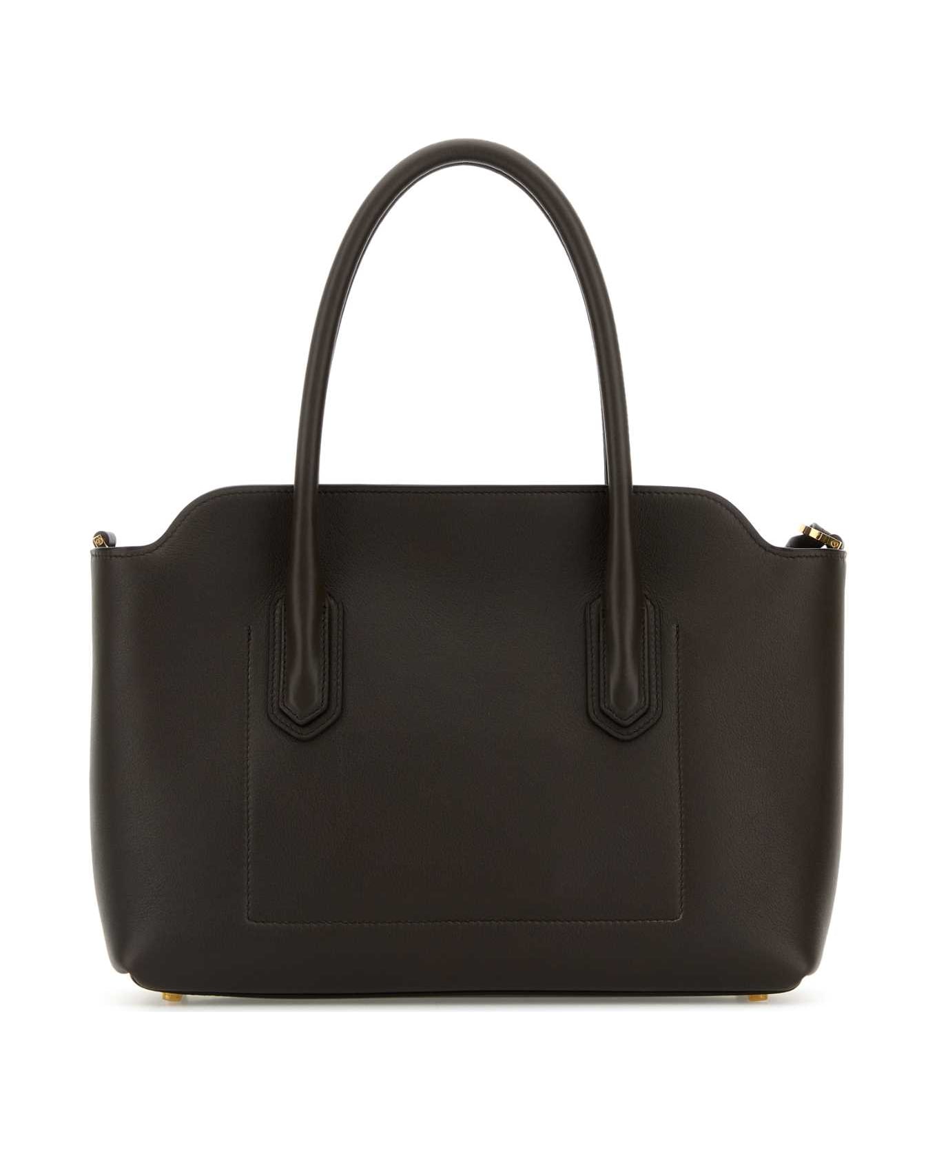 Tom Ford Chocolate Leather Handbag - CHOCOLATE
