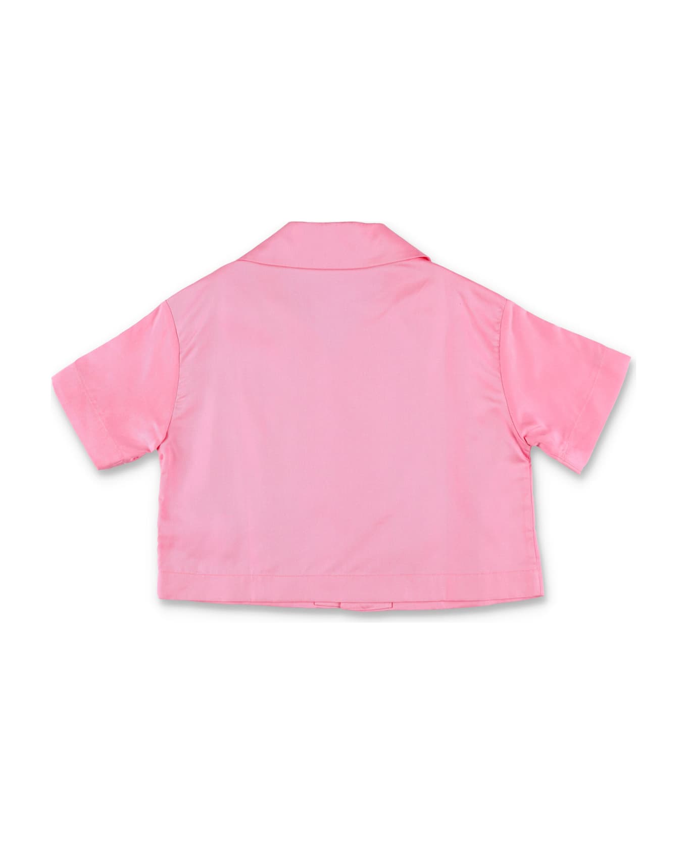 Palm Angels Pa Track Cropped Shirt - PINK
