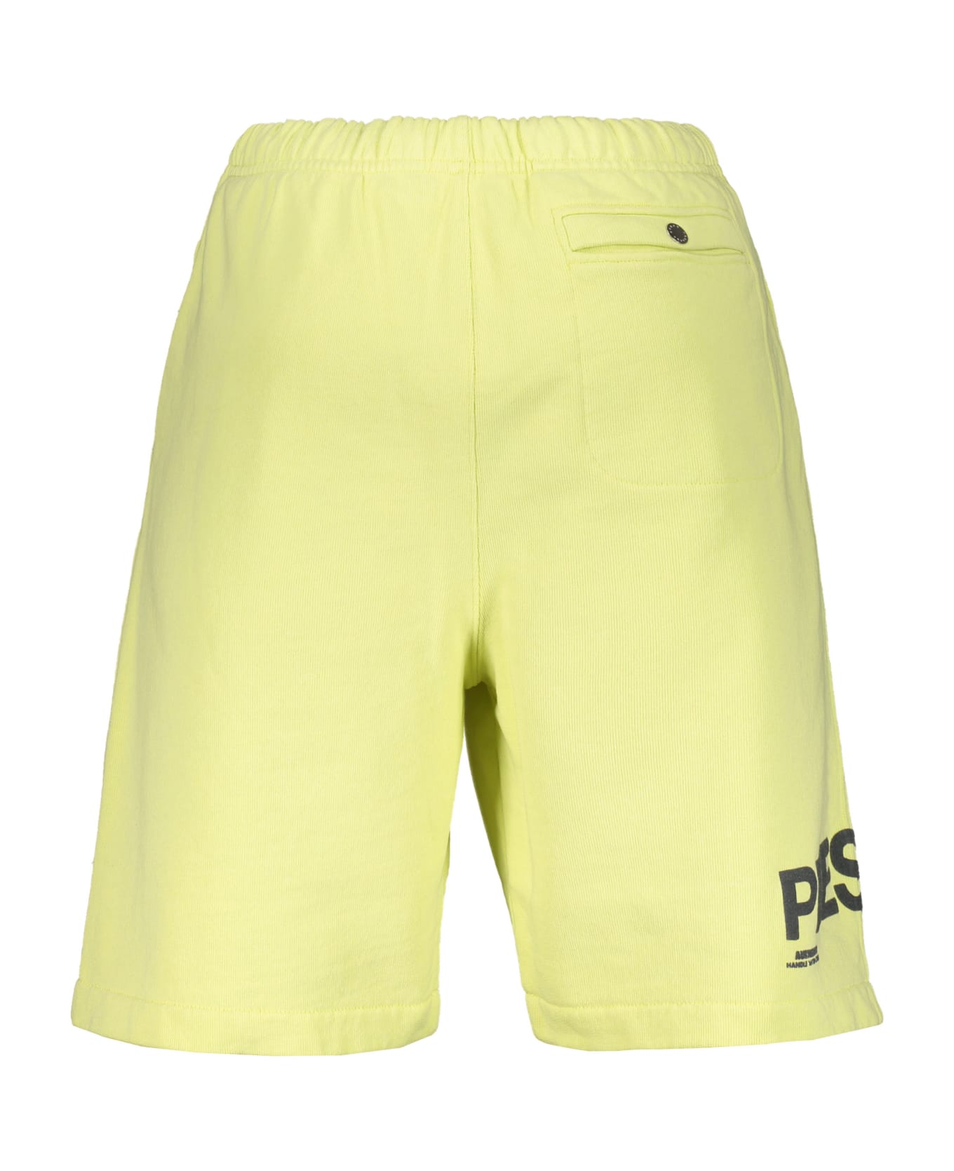 HERON PRESTON Fleece Shorts - Yellow