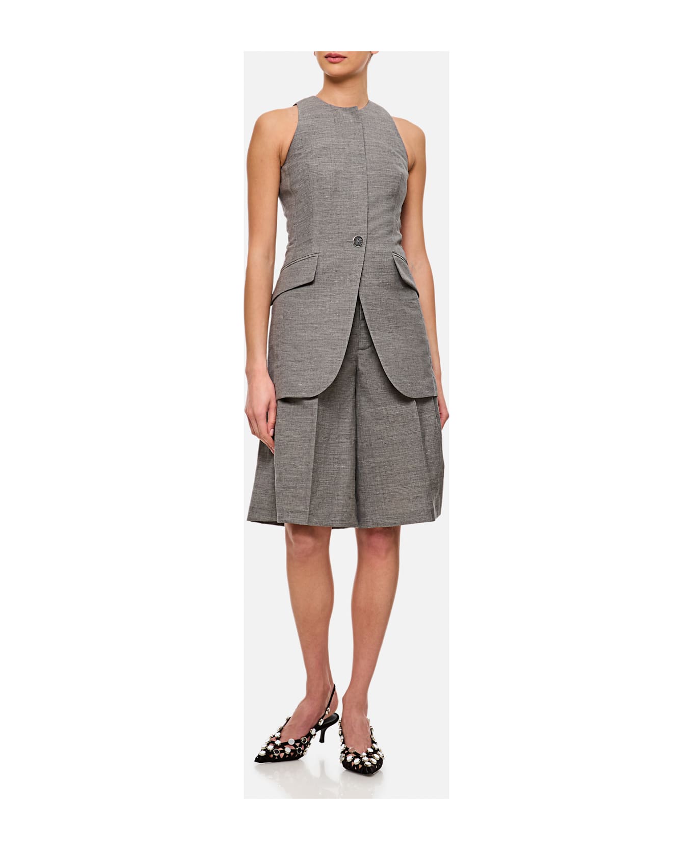 Durazzi Milano Gilet Tailleur - Grey