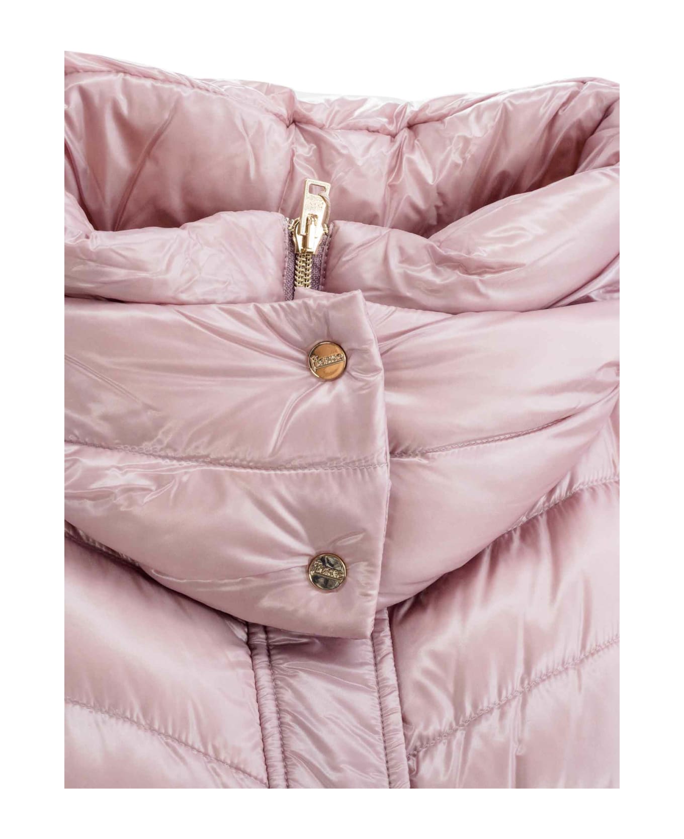 Herno Vest Made In 
s Iconic Ultralight Nylon - Illac