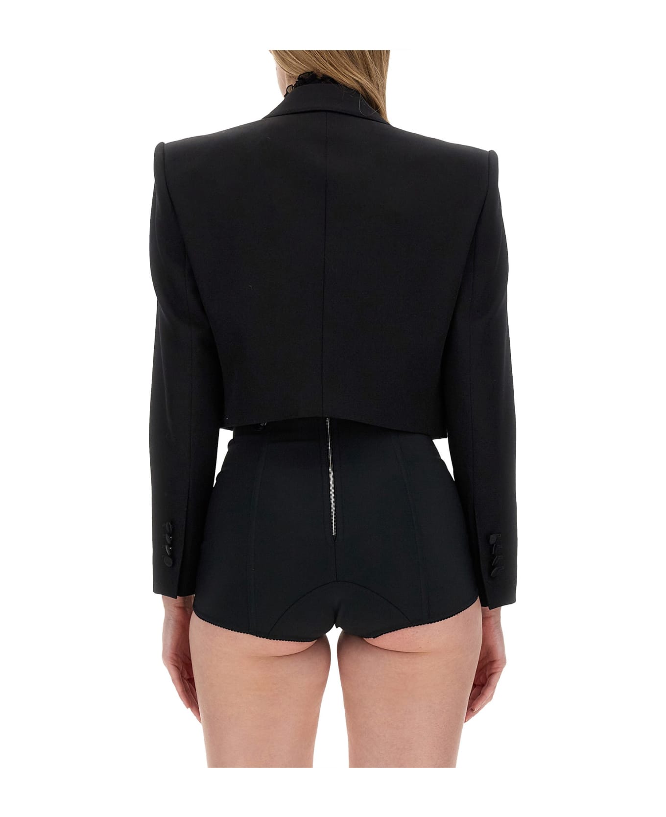 Dolce & Gabbana Short Tuxedo Jacket - Black
