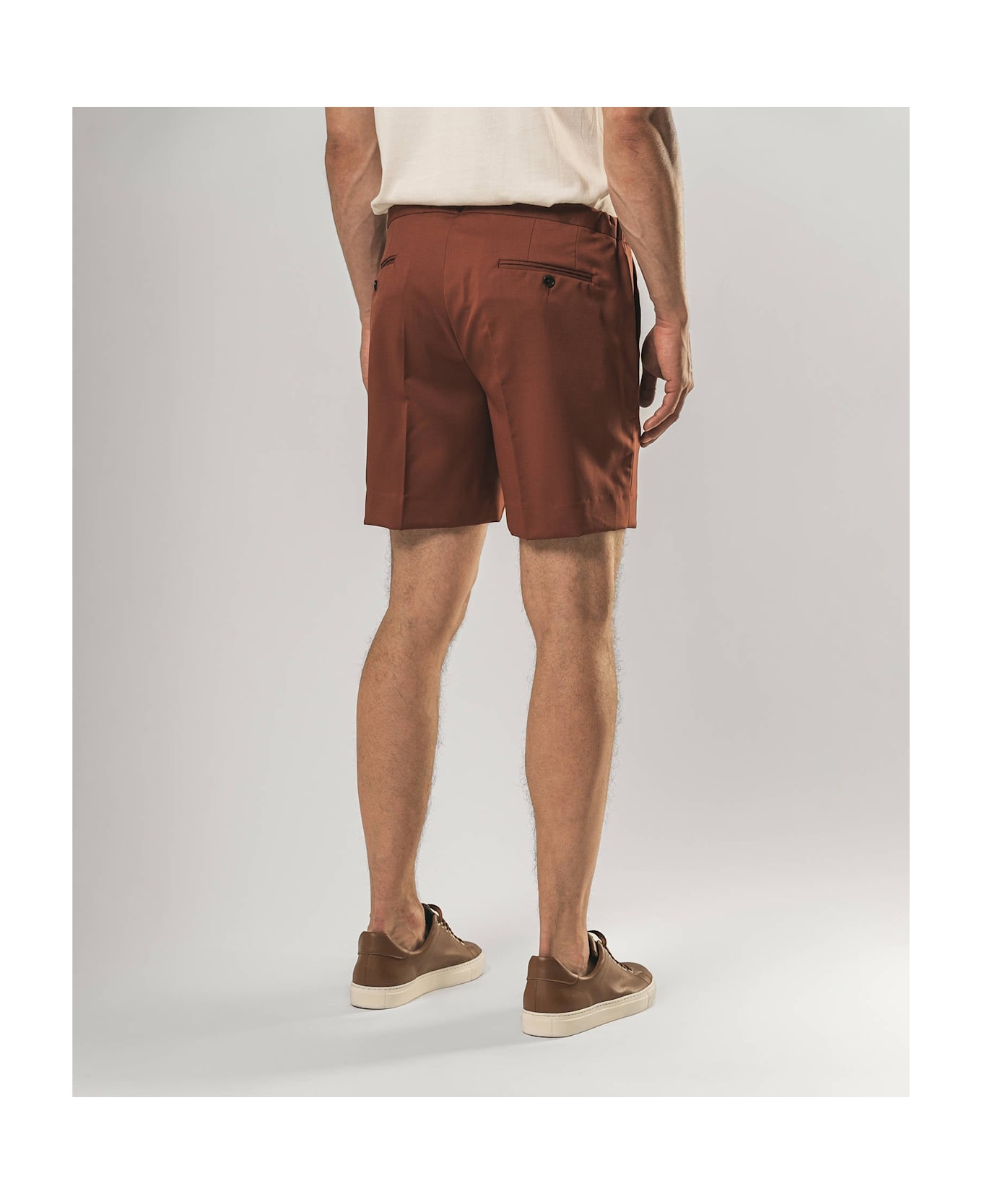 Larusmiani D20 Bermuda Pants - FireBrick