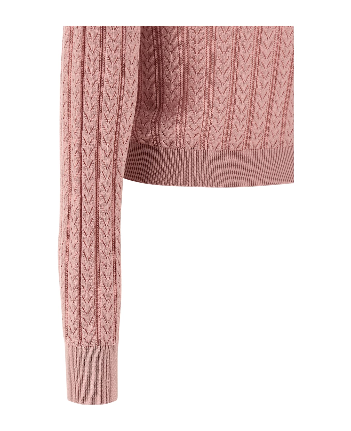 Alessandra Rich Knit Cardigan - Pink