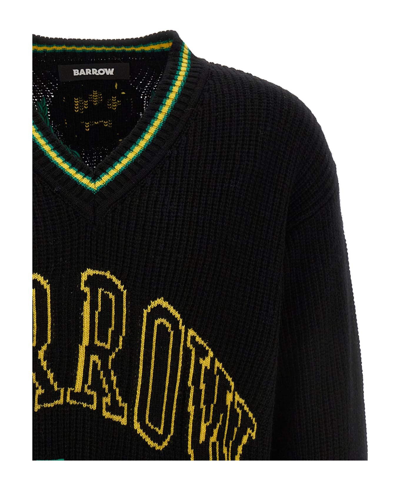 Barrow Logo Embroidery Sweater - Black  