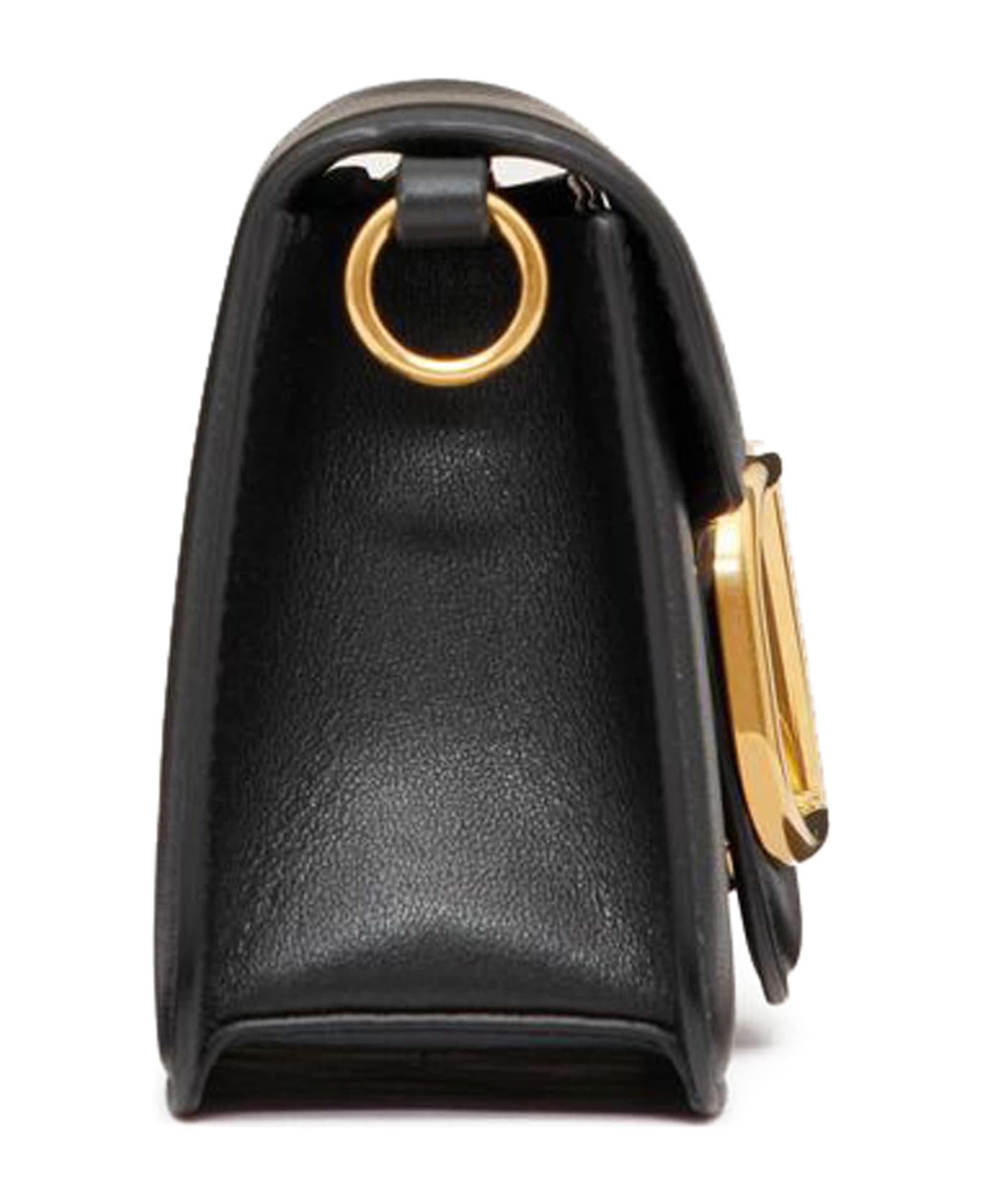 Valentino Garavani Locò Calfskin Shoulder Bag - No Black