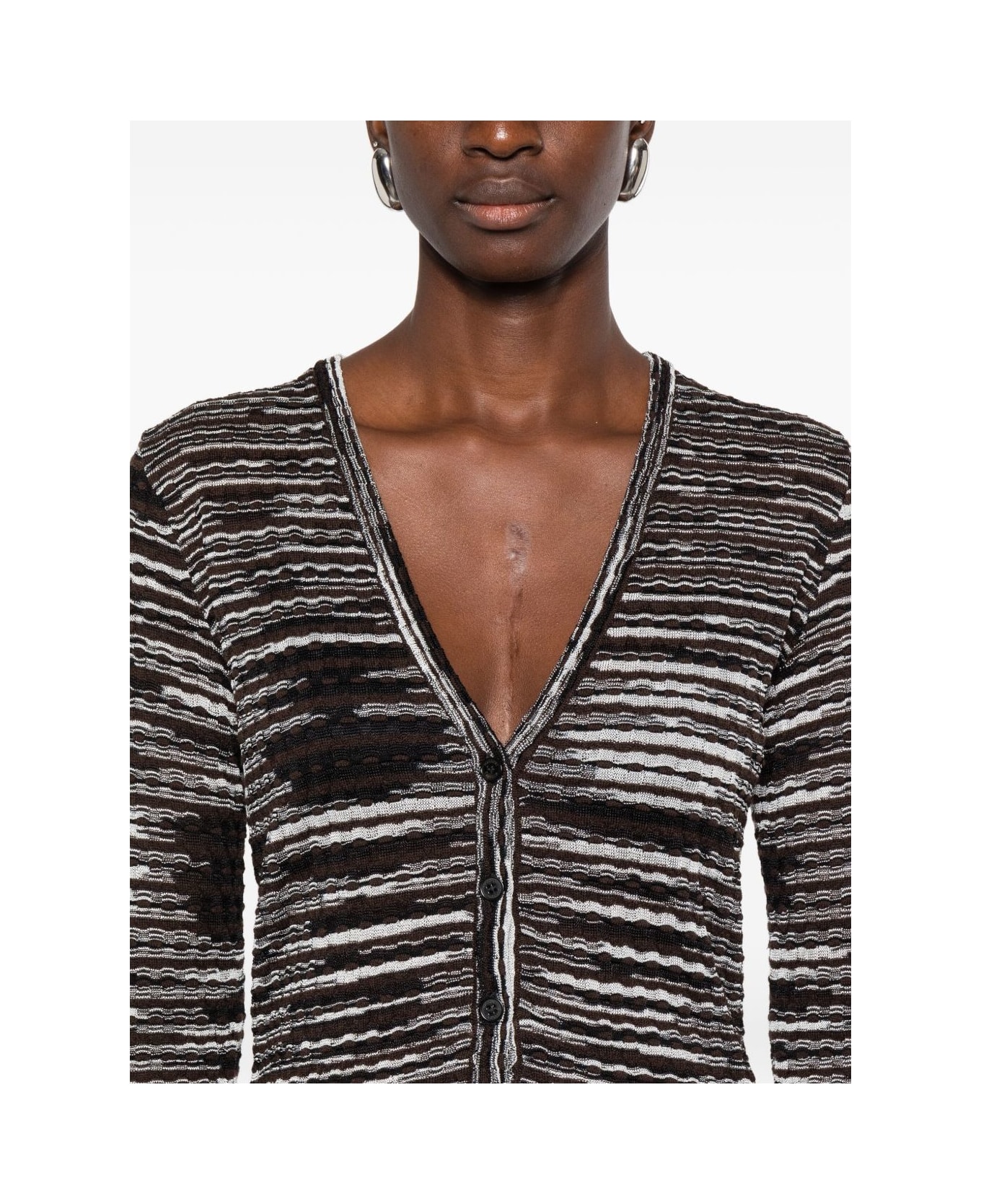 Missoni Wool Blend Cardigan - Brown