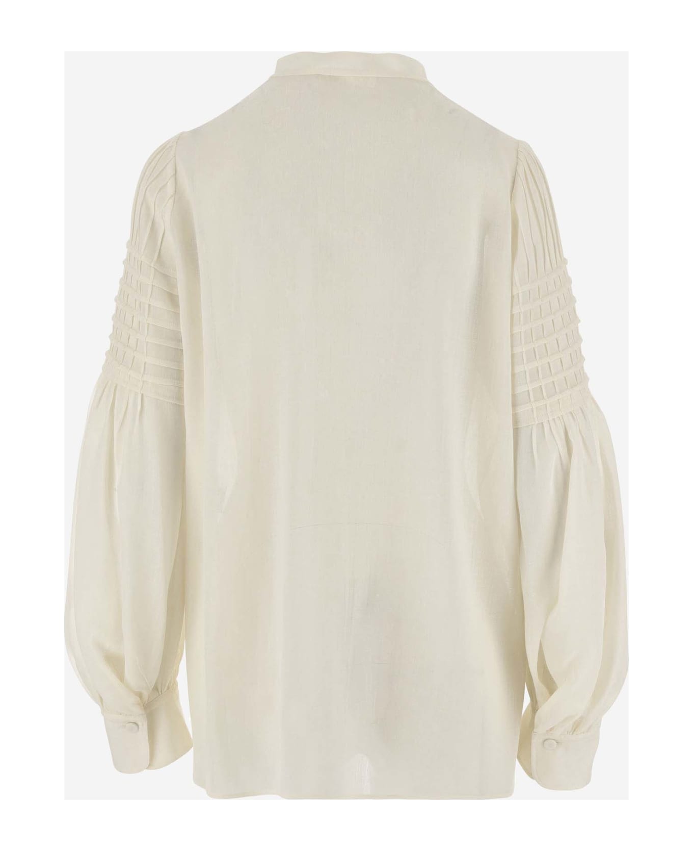 Chloé Wool Tunic Style Top - White